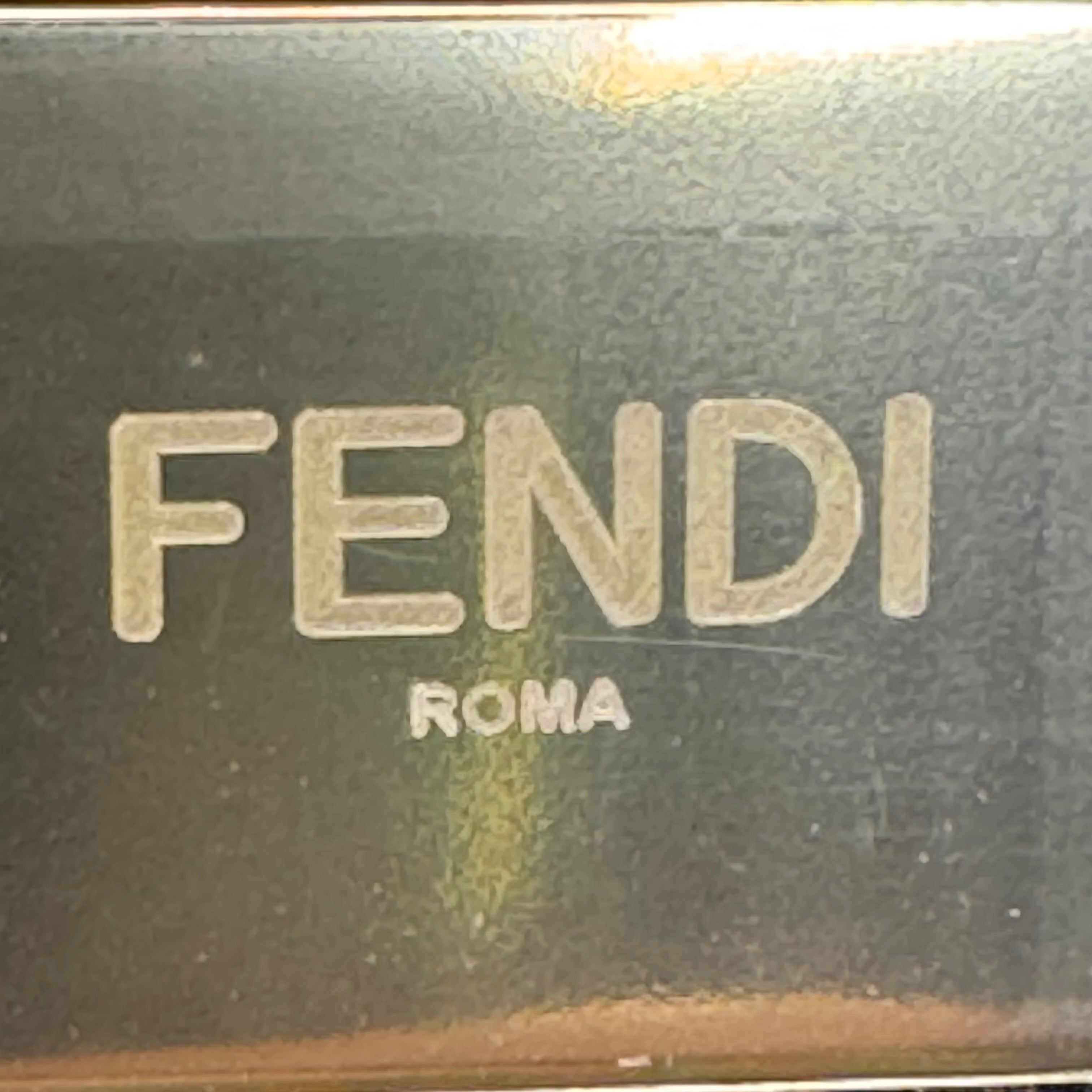 Fendi First Small Shiny Nappa Beige Snakeskin Lambskin Crossbody Bag