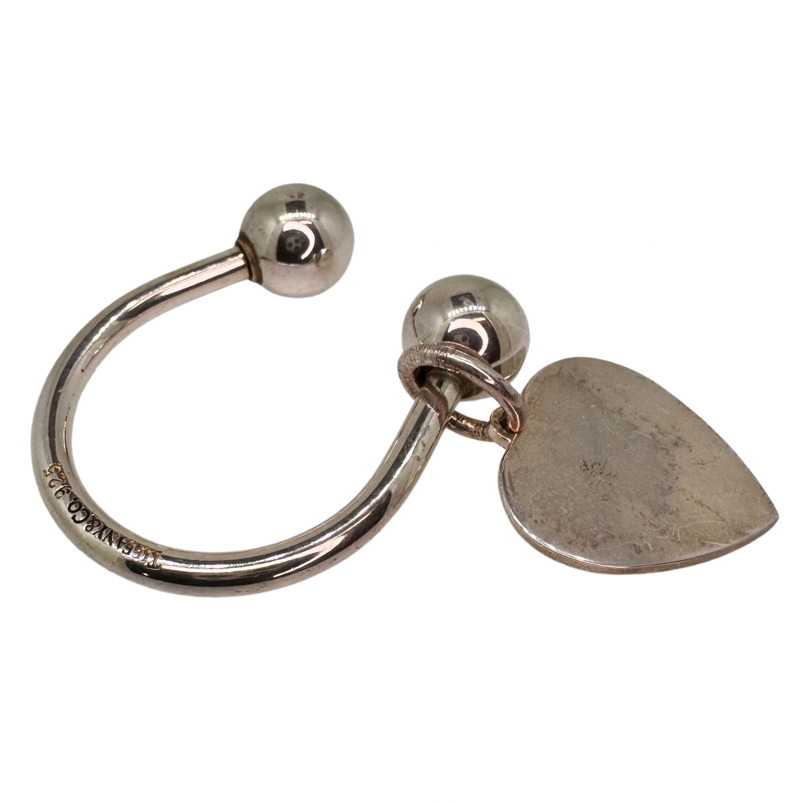 Tiffany &Co. Heart Key Charm – Sterling Silver