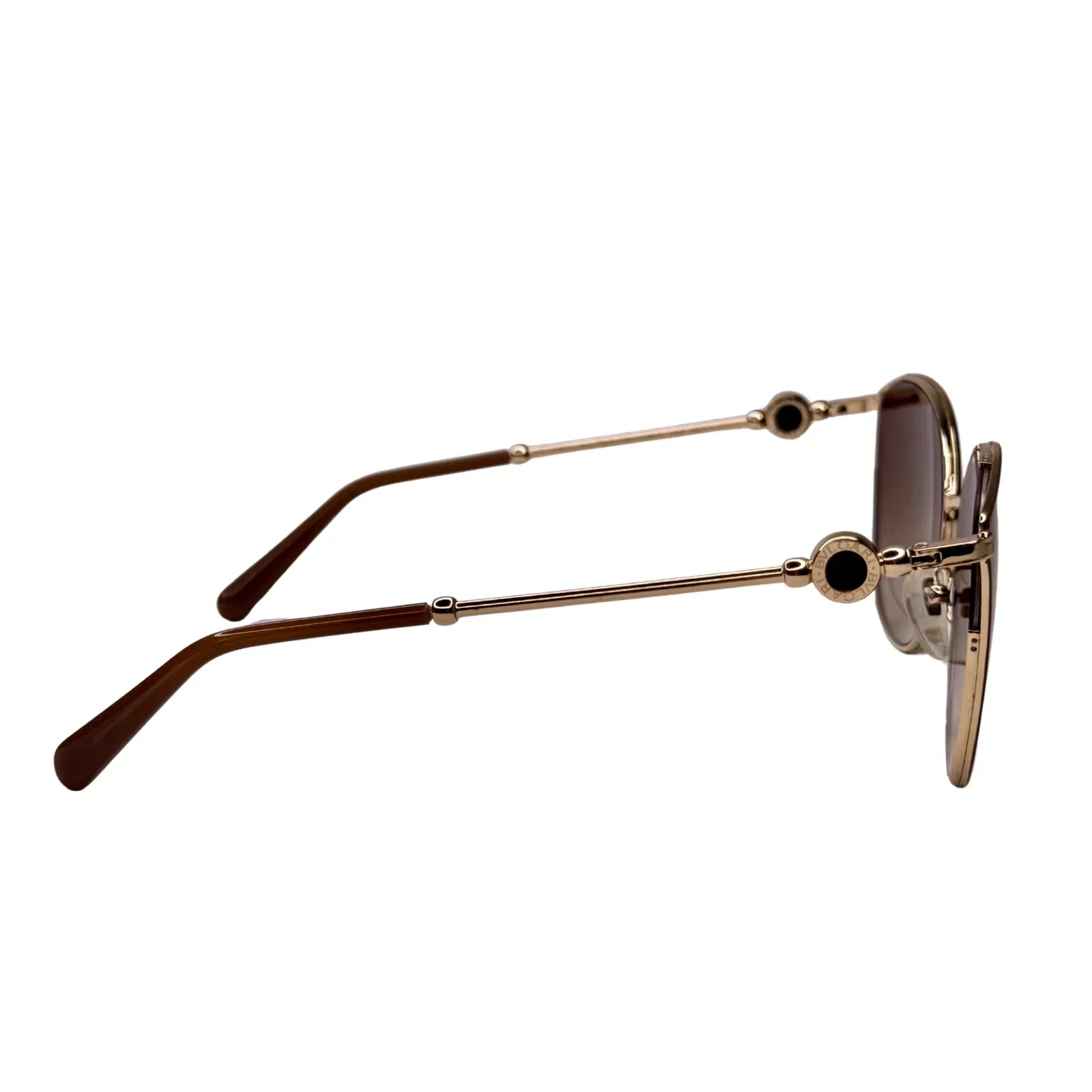Bvlgari BV6114 Gold Metal Gradient Round Sunglasses – 2036/13