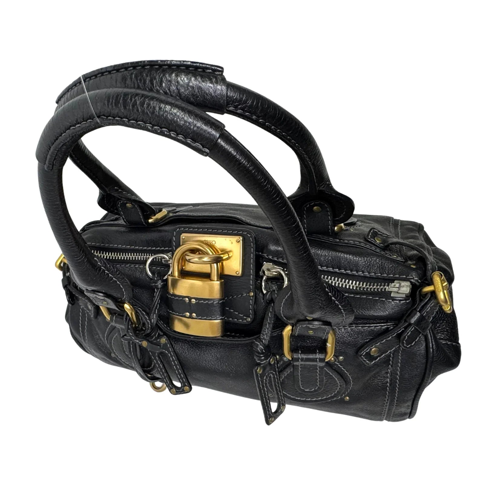 Chloe Paddington Leather Bag Black
