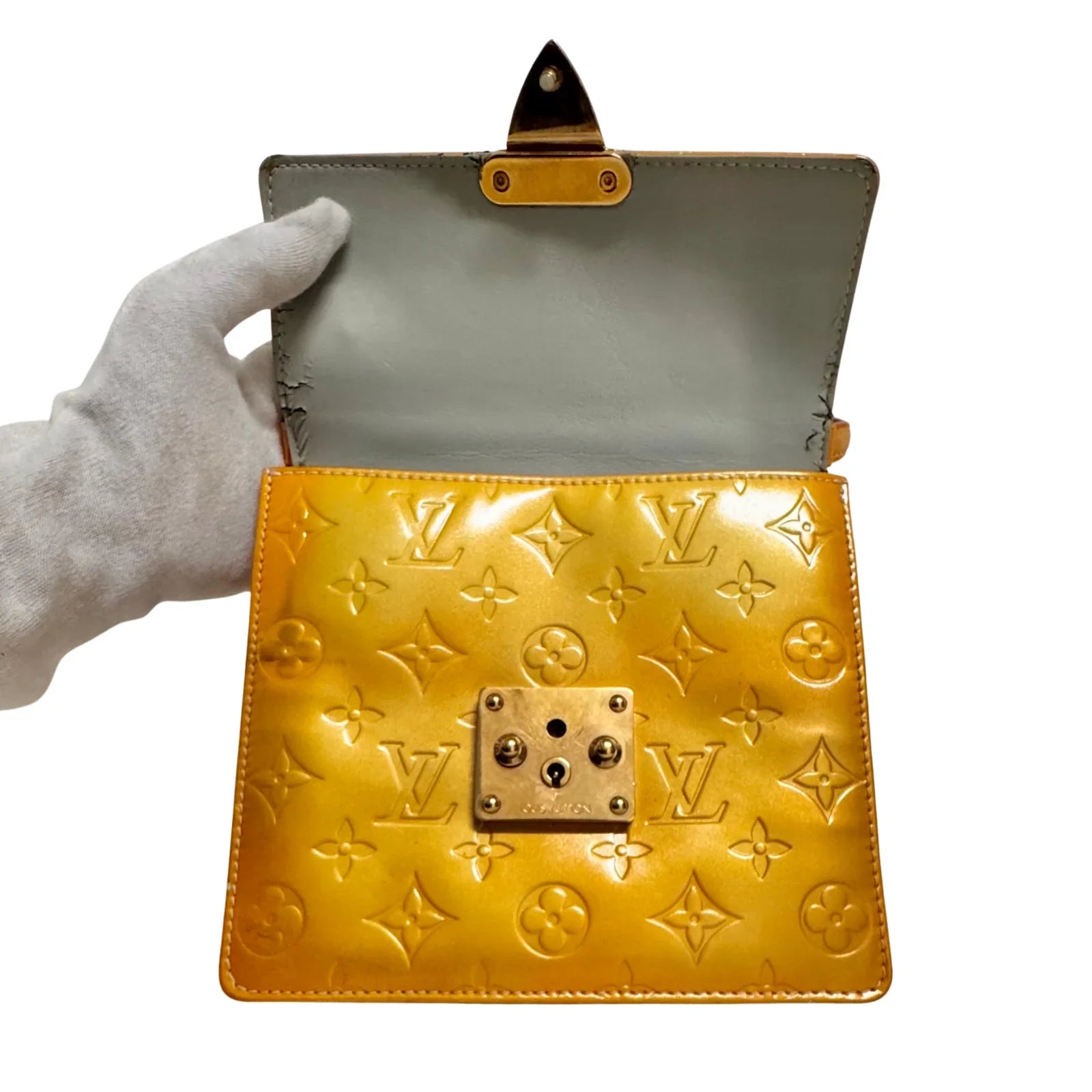 Louis Vuitton Vernis Street Bag Yellow - Lost Designer