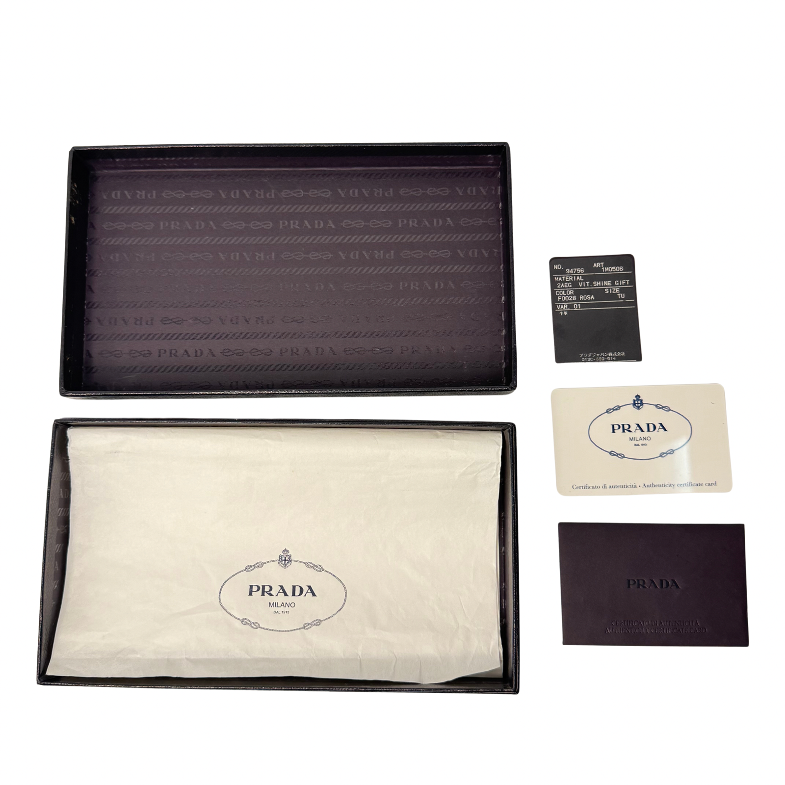 Prada Pink Leather Long Wallet with Zip Coin Compartment