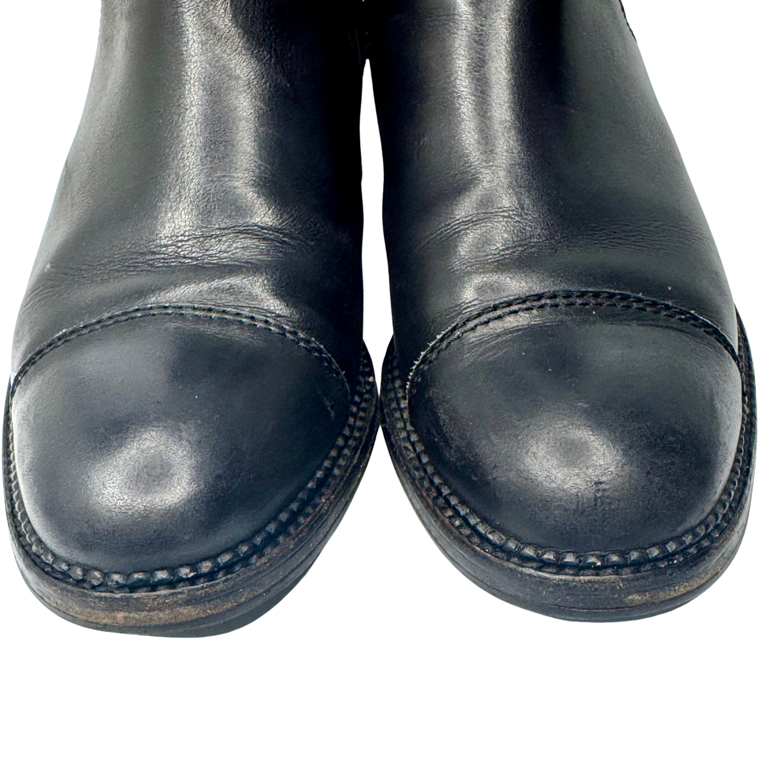 Chanel Black Calfskin Elastic Ankle Boots – Size 36