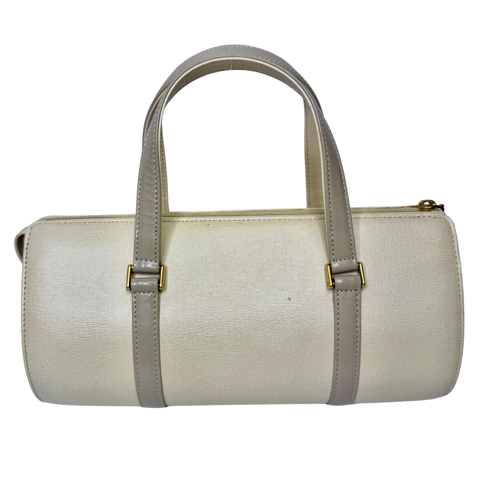 Burberry Mini Boston Bag Leather Beige