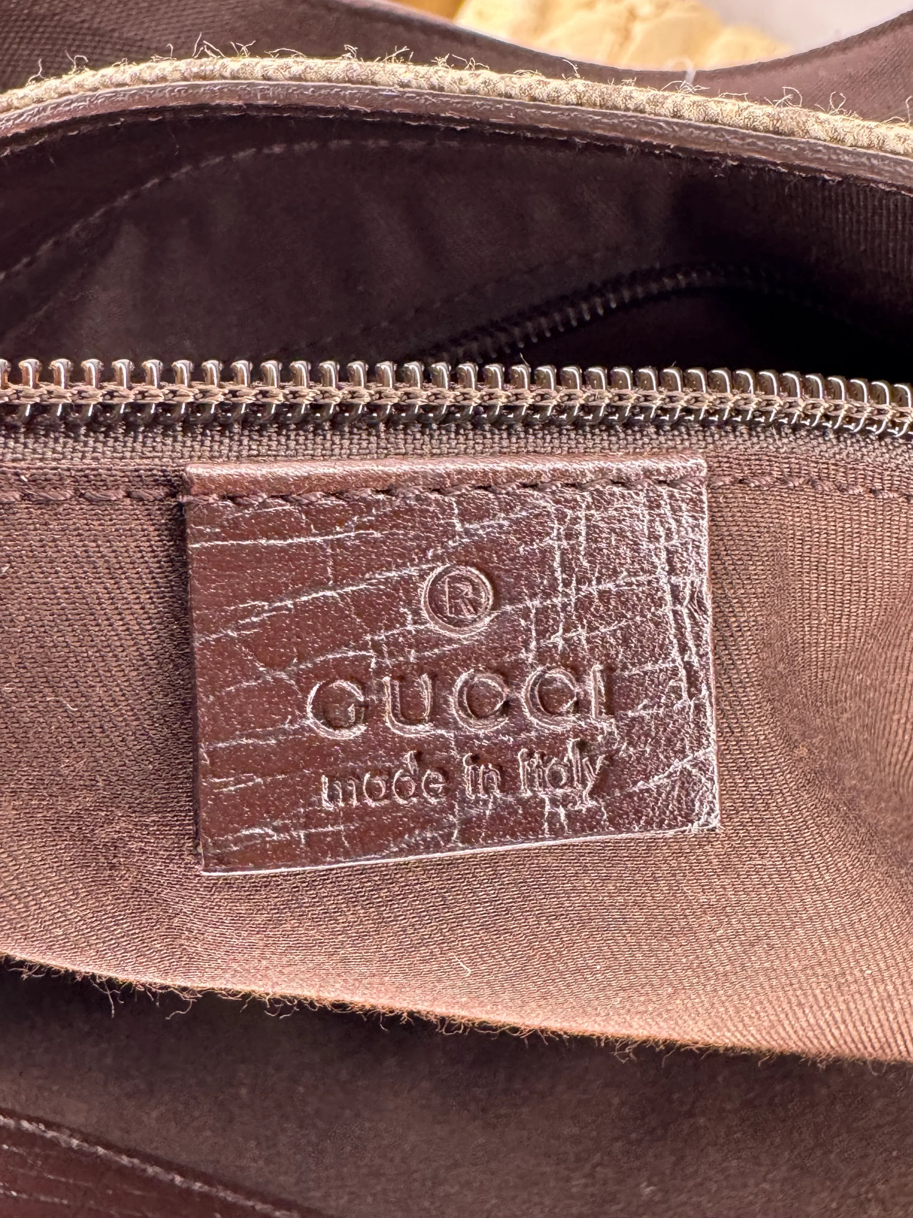 Gucci GG Plus Small Monogram Tote Bag Brown - Lost Designer