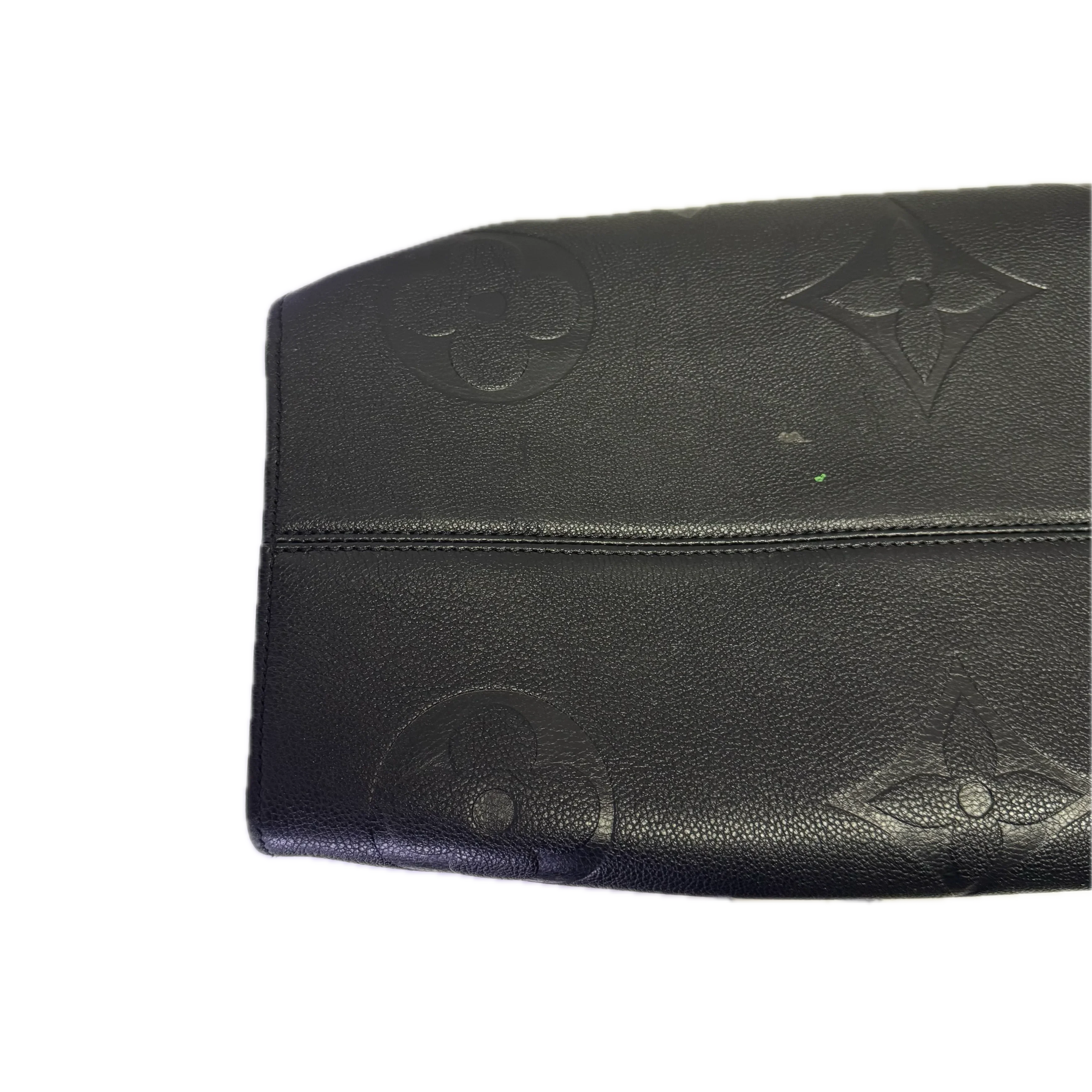 Louis Vuitton OnTheGo Monogram Tote Bag Leather Black - Lost Designer