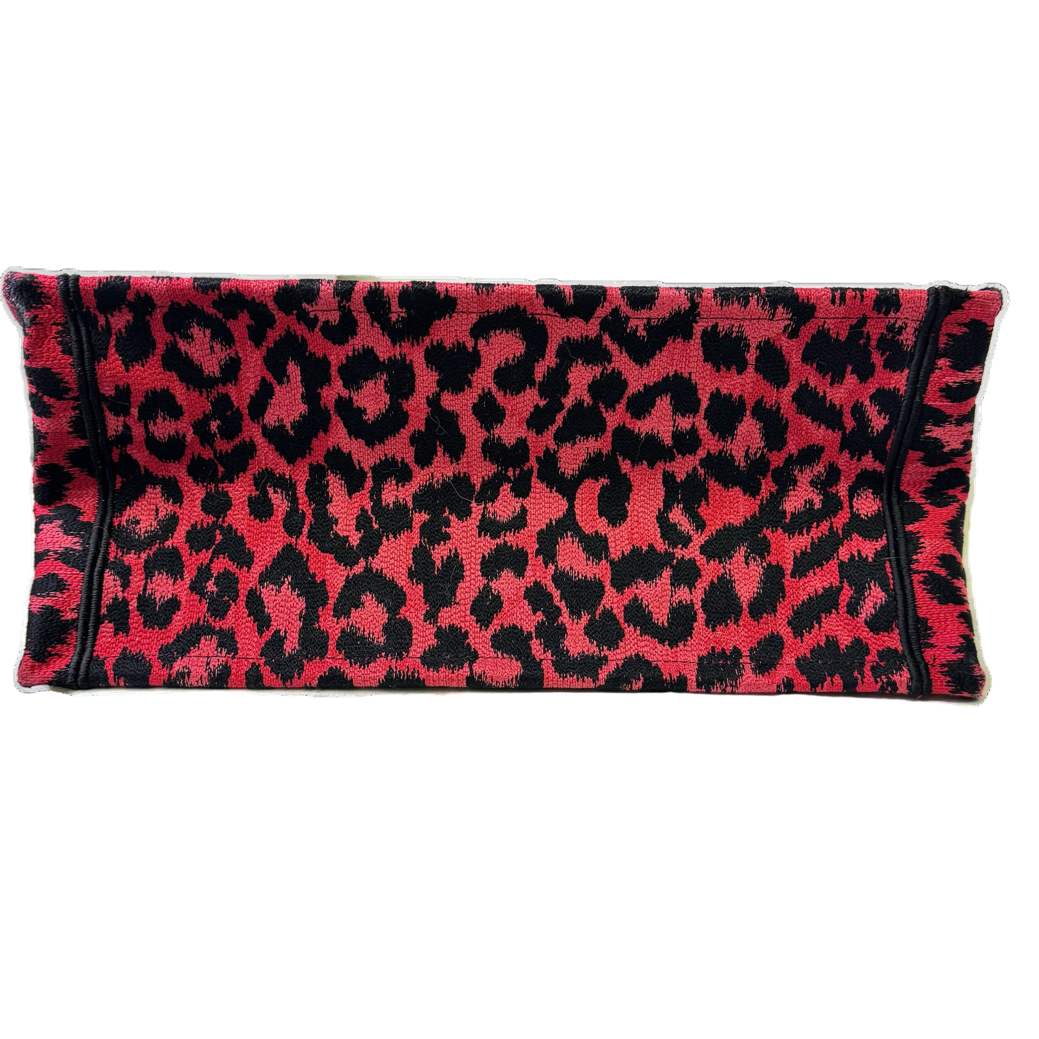Dior Book Tote Medium Leopard Red - Lost Designer