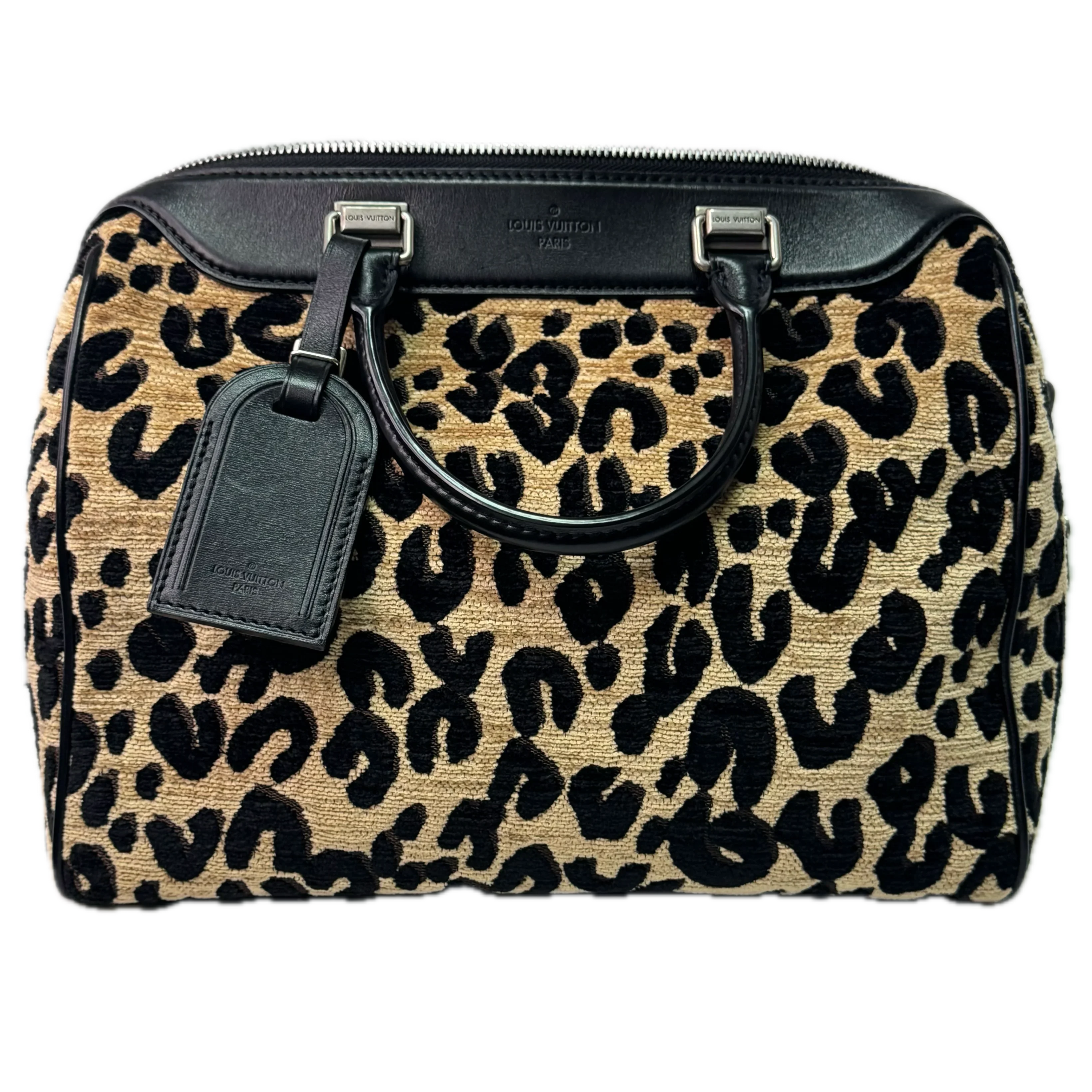 Louis Vuitton x Sprouse Leopard Print Speedy 30 Handbag - Lost Designer