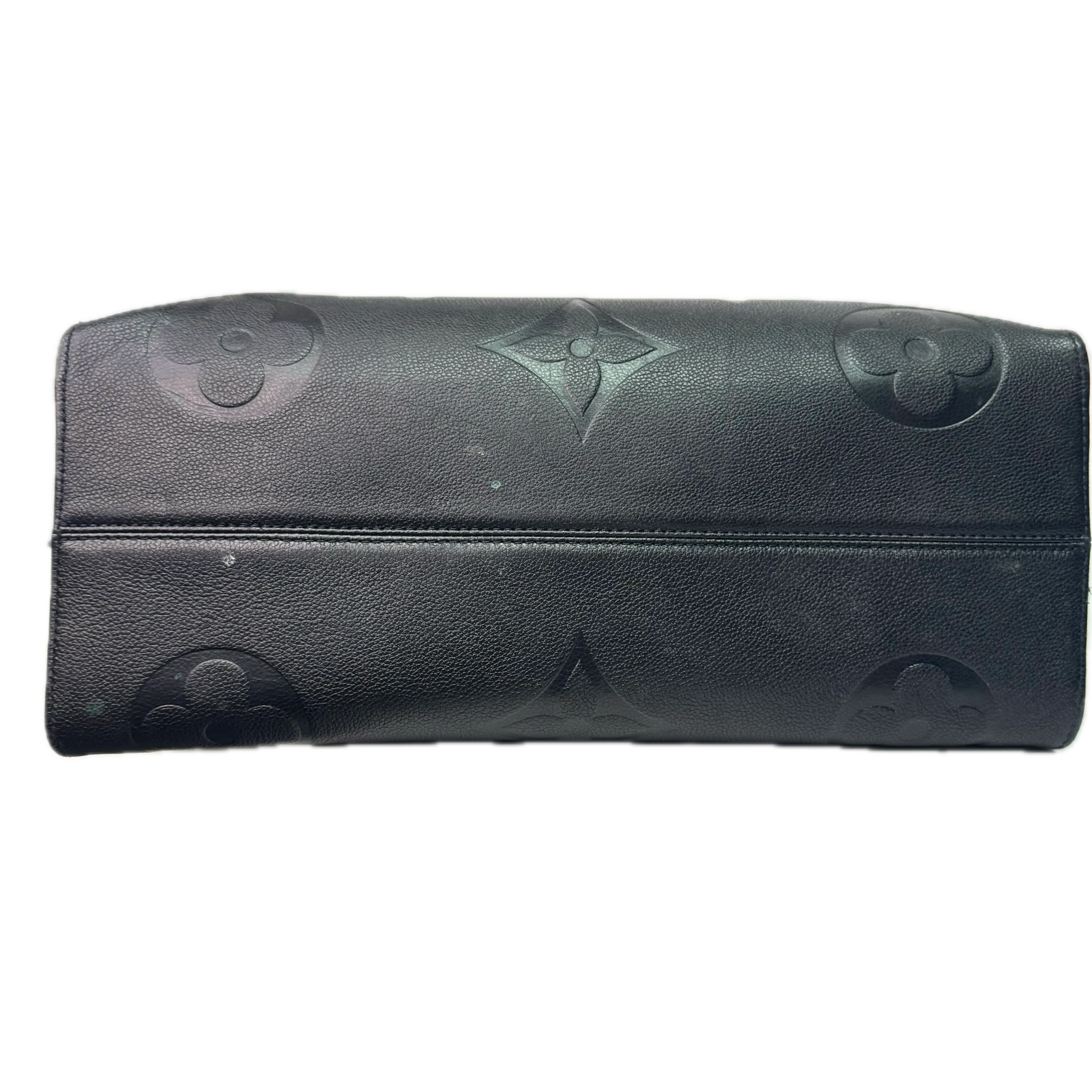 Louis Vuitton OnTheGo Monogram Tote Bag Leather Black - Lost Designer