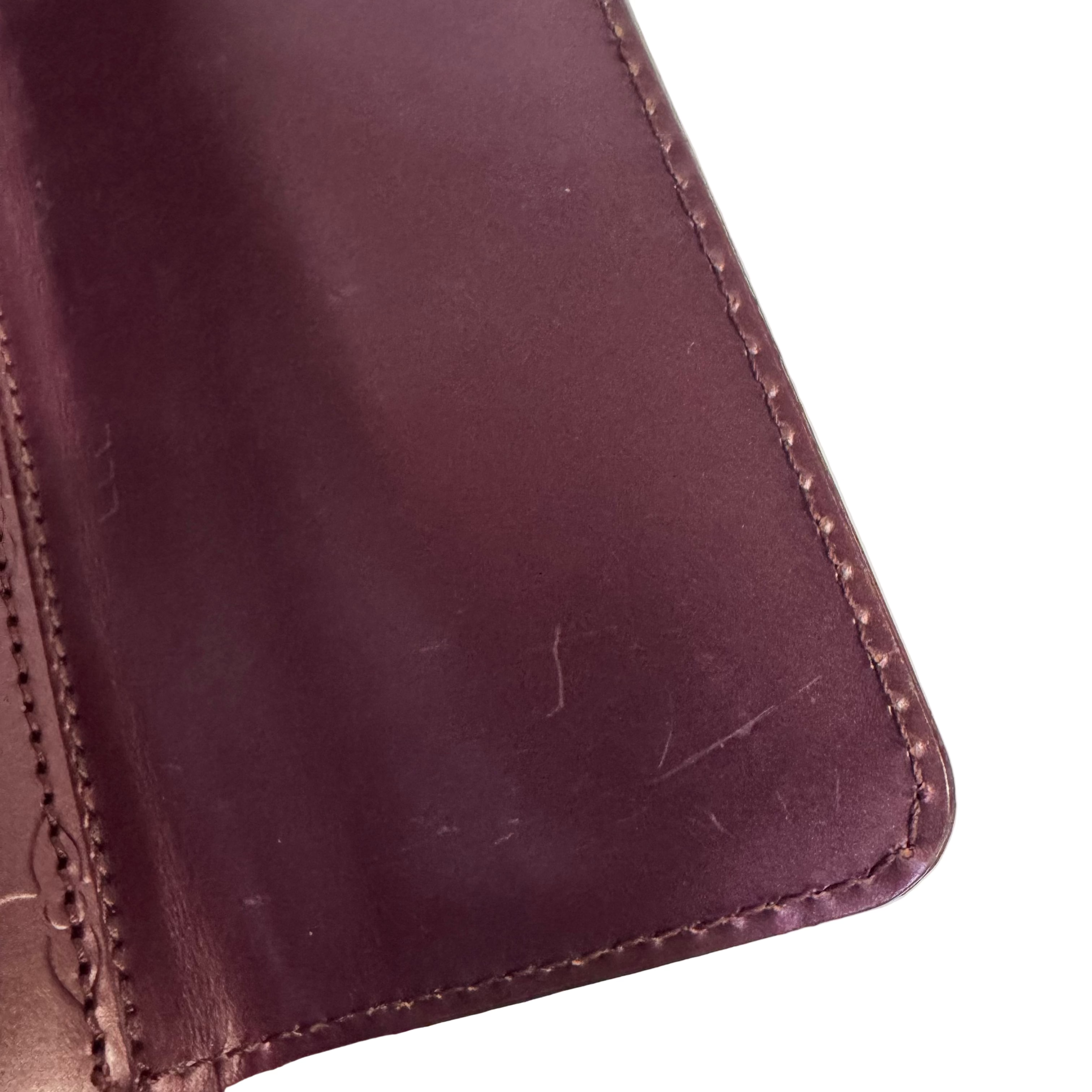 Louis Vuitton Mat Allston Shoulder Bag Vernis Leather Burgundy