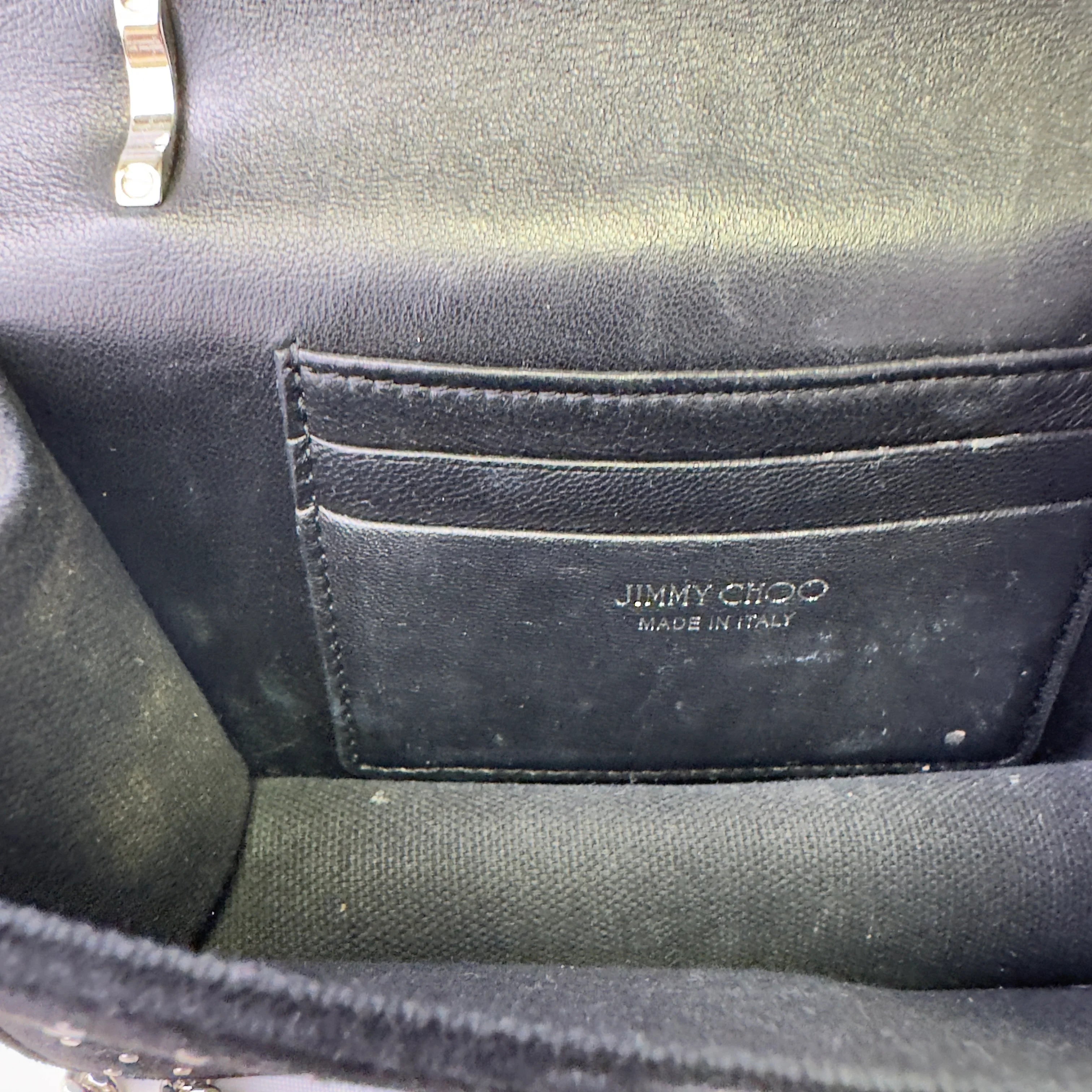 Jimmy Choo Studded Crossbody Bag Black - Lost Designer