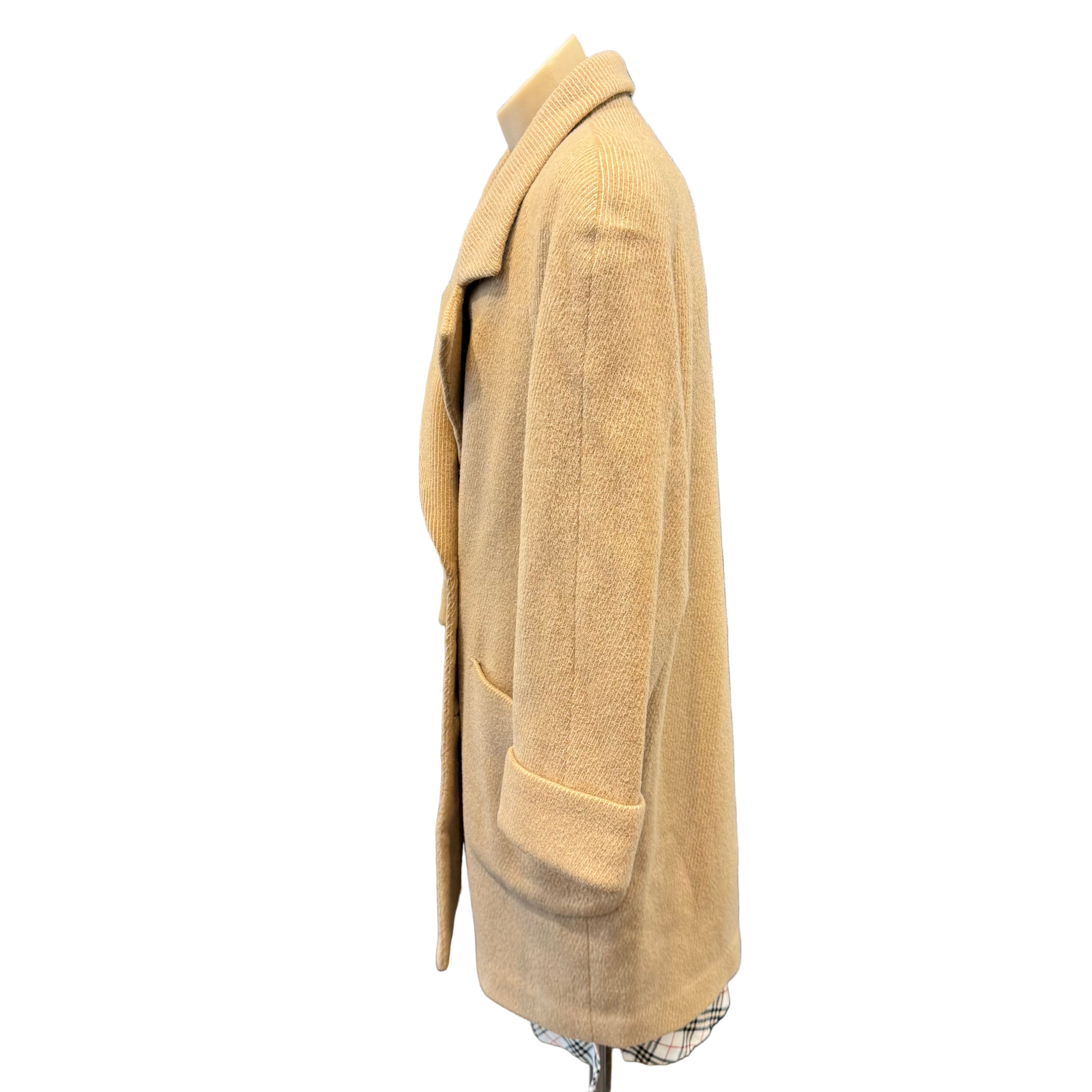 Burberry Coat Wool Beige Medium