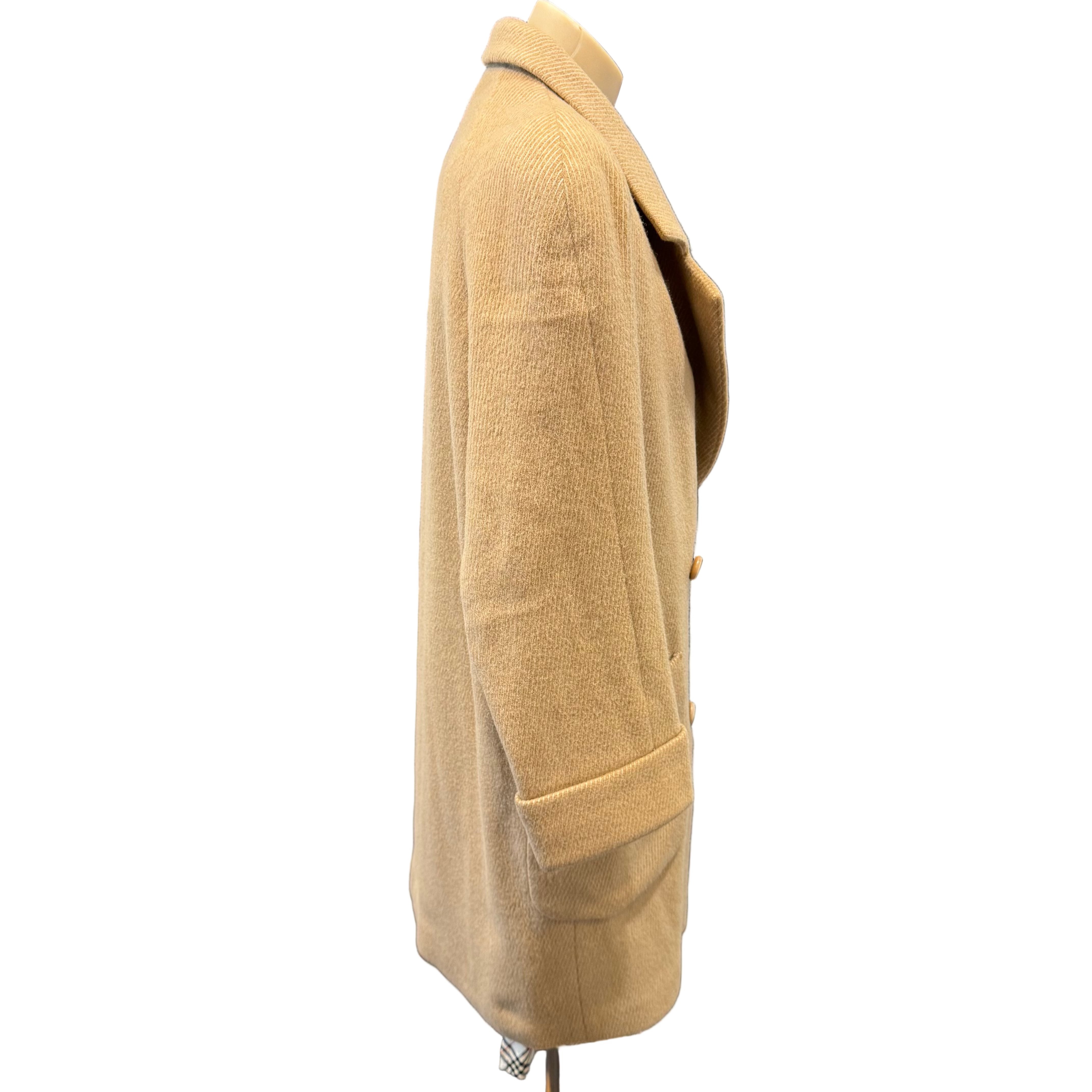 Burberry Coat Wool Beige Medium