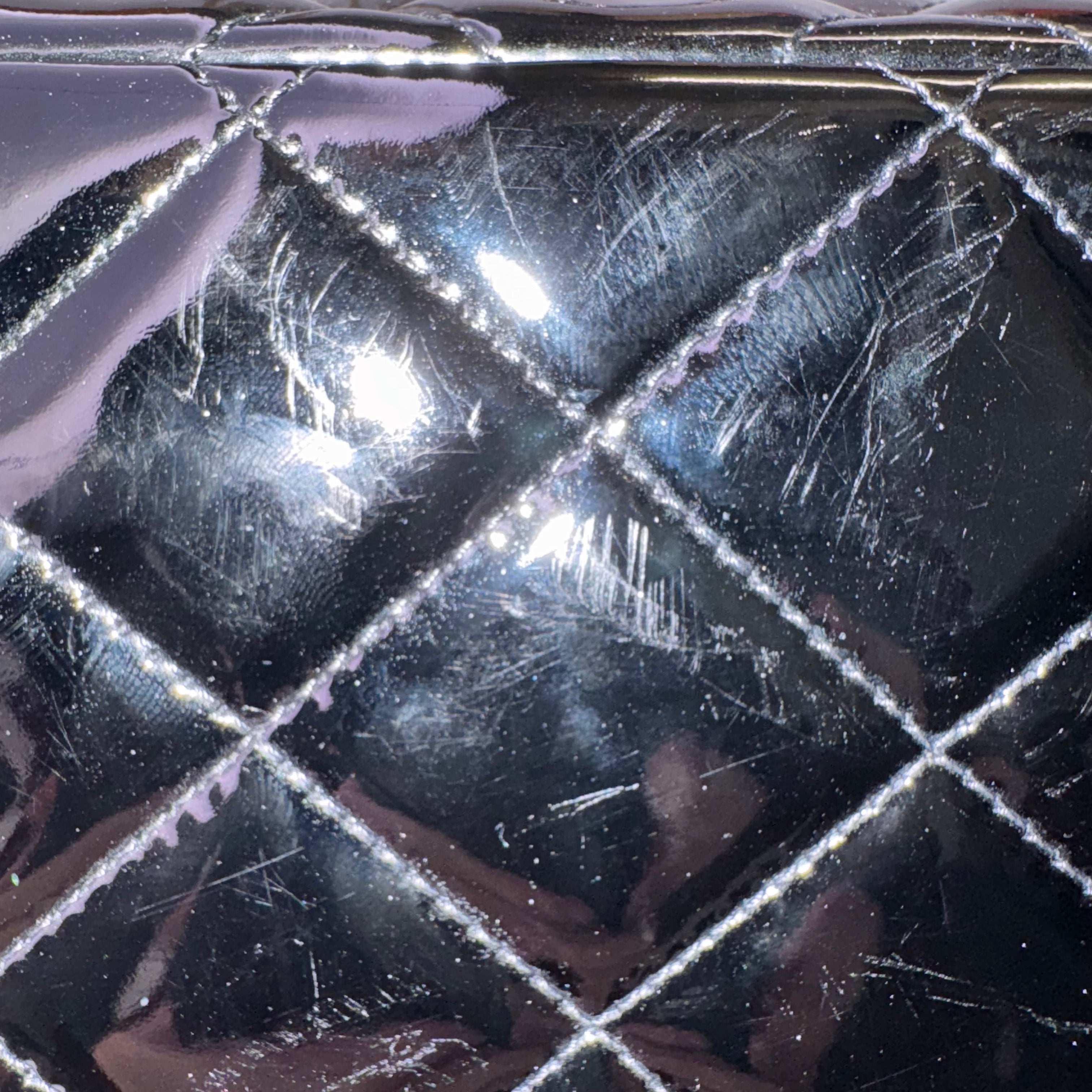Chanel Maxi Flap Patent Leather Bag Black