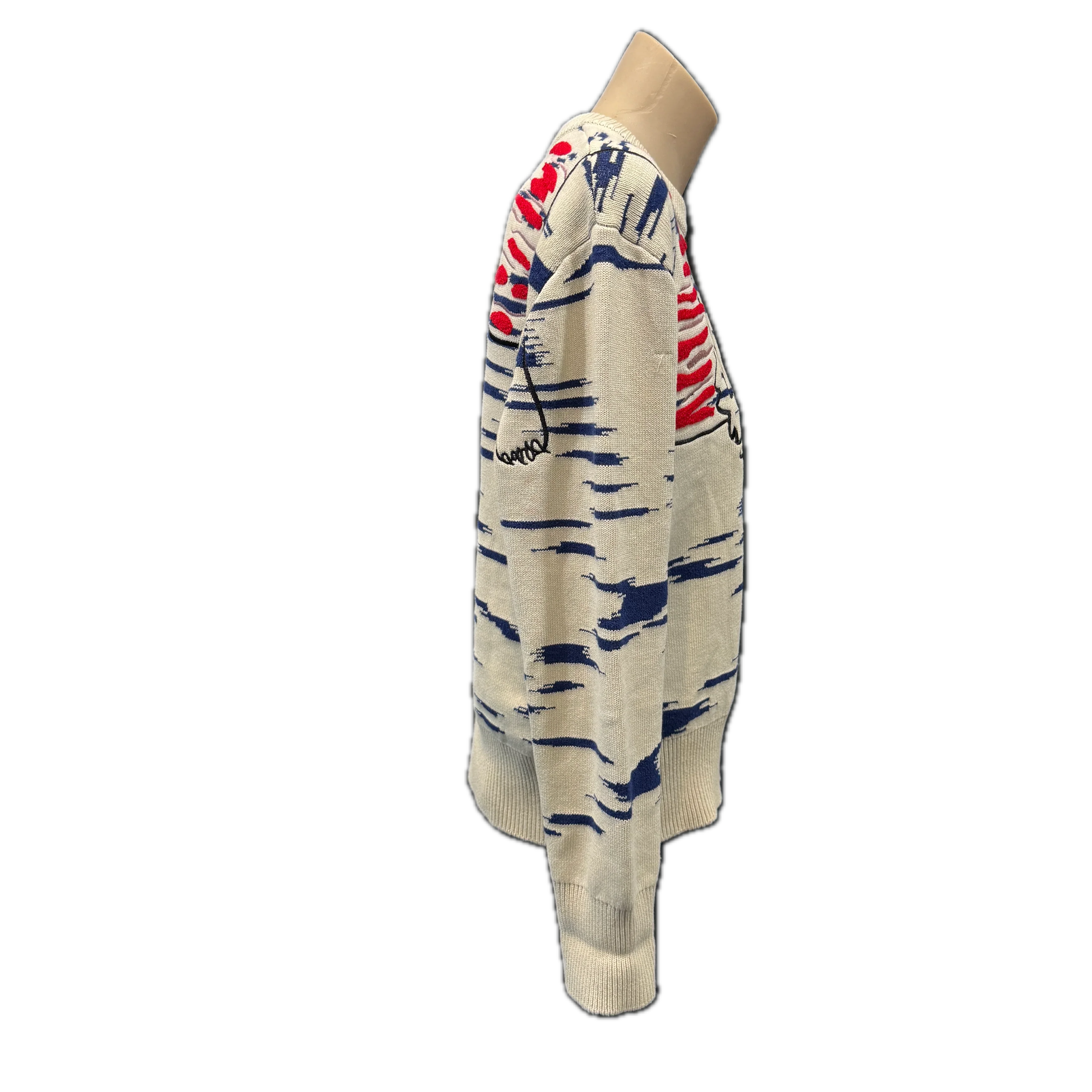 KENZO Womens Tiger Claw Knit Sweater - Cream Size M