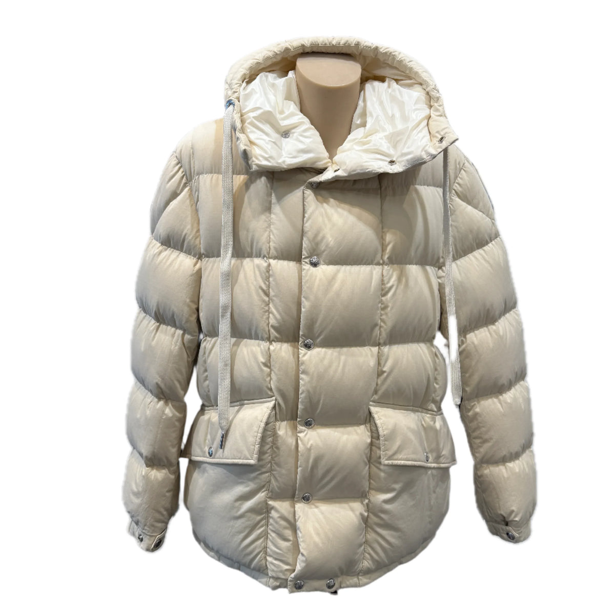 Moncler Grimblat Giubbotto Women's Puffer Jacket Off White size 2 / Medium - Lost Designer