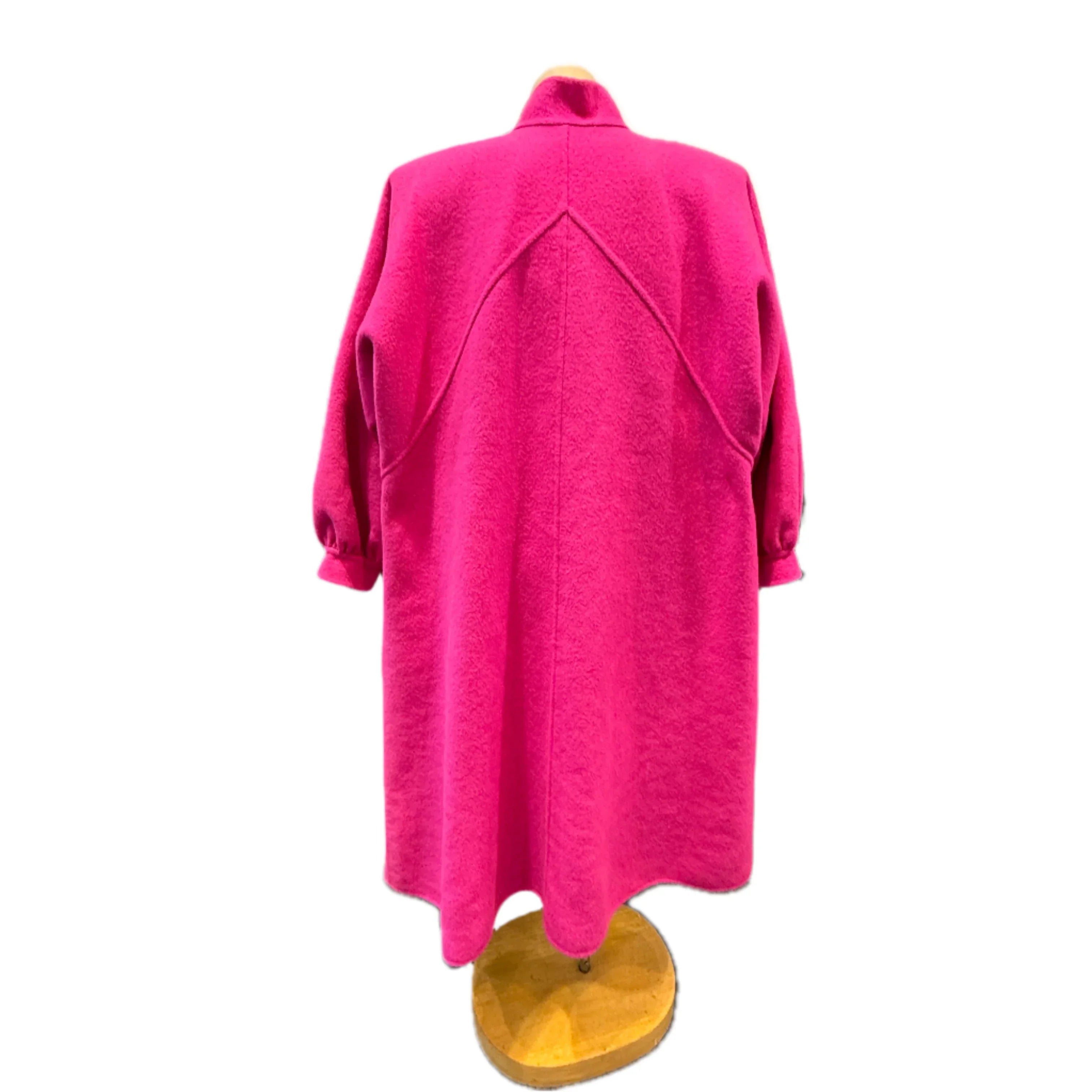 Yves Saint Laurent Fuschia Pink Wool Coat