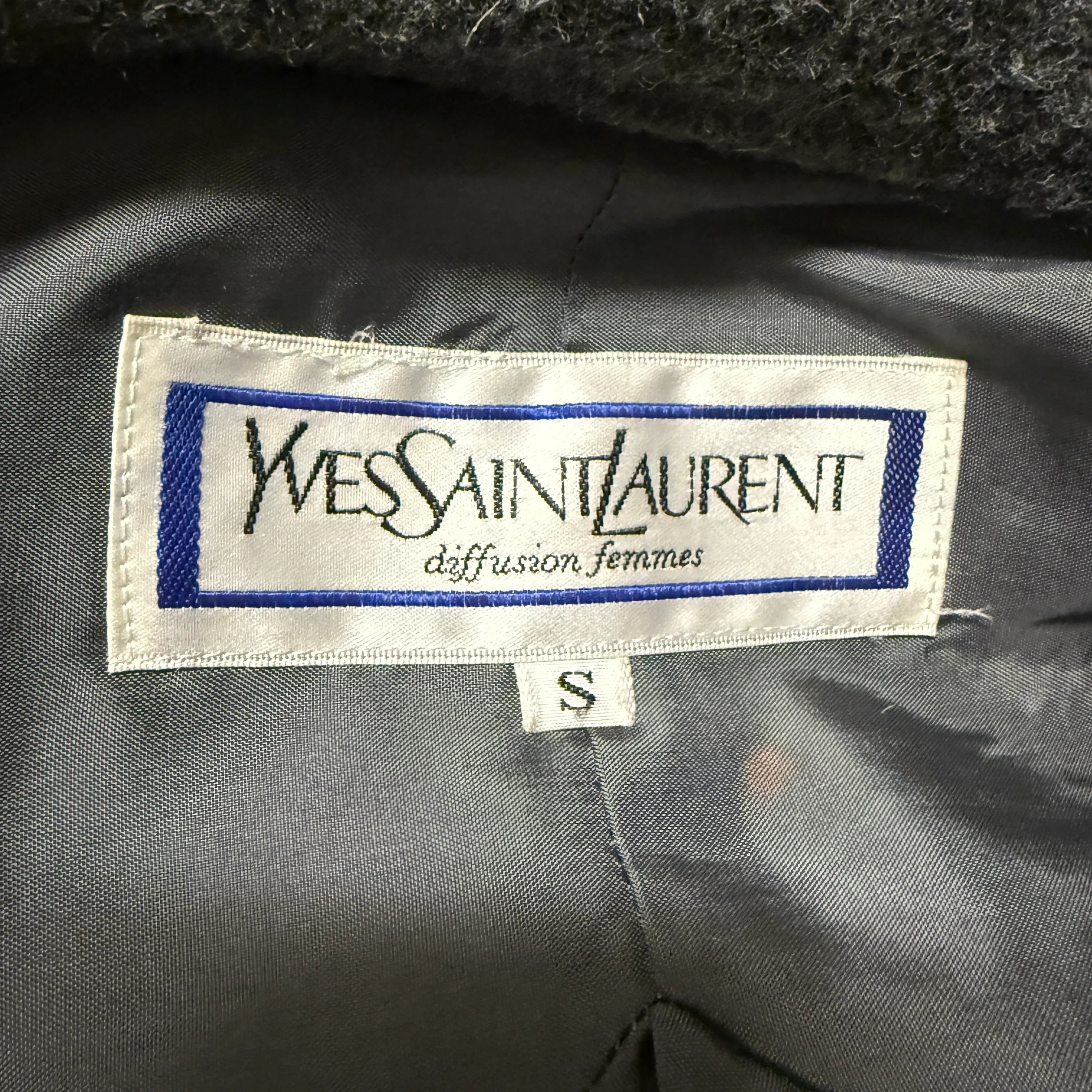 Yves Saint Laurent Fuschia Pink Wool Coat