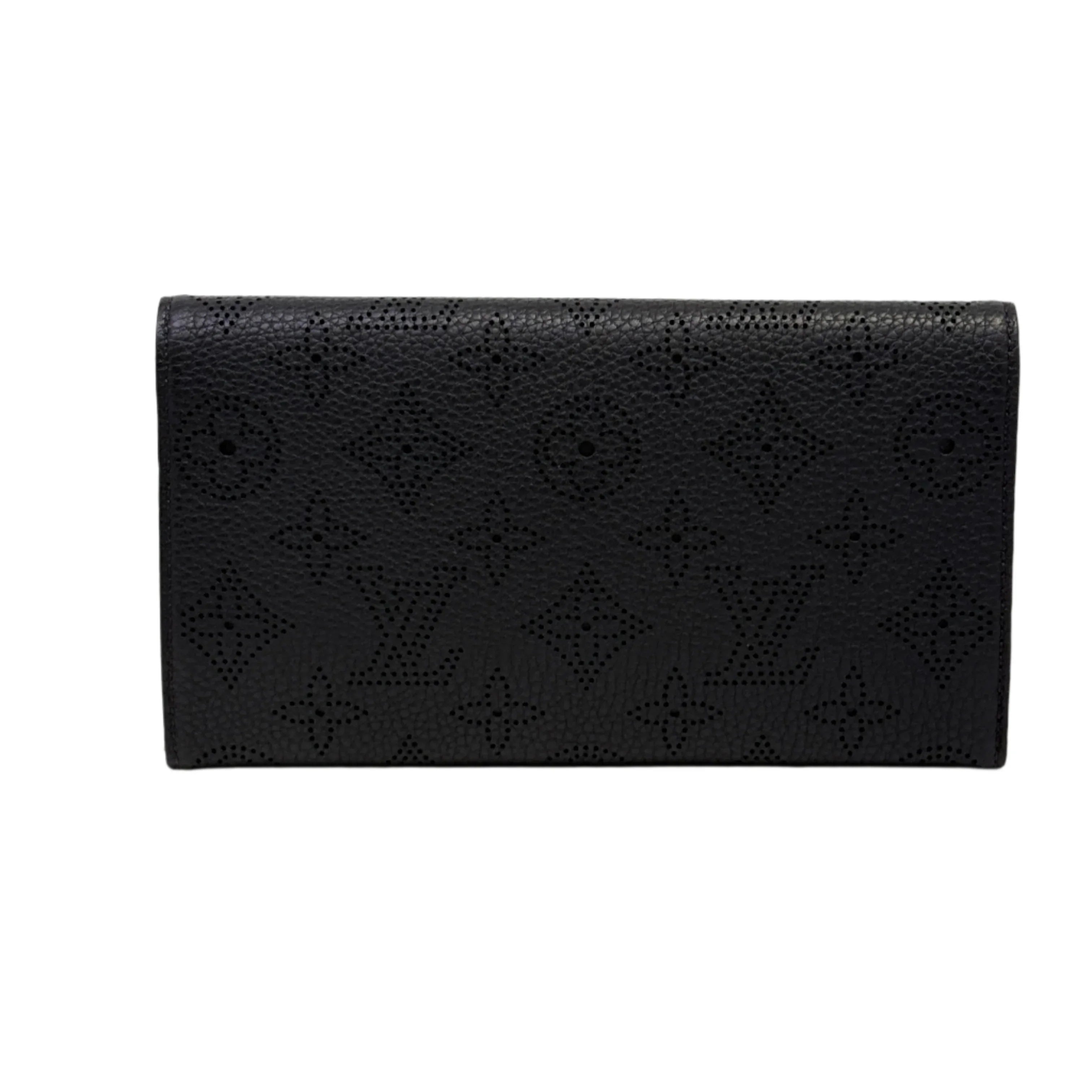 Louis Vuitton Mahina Amelia Long Wallet Black