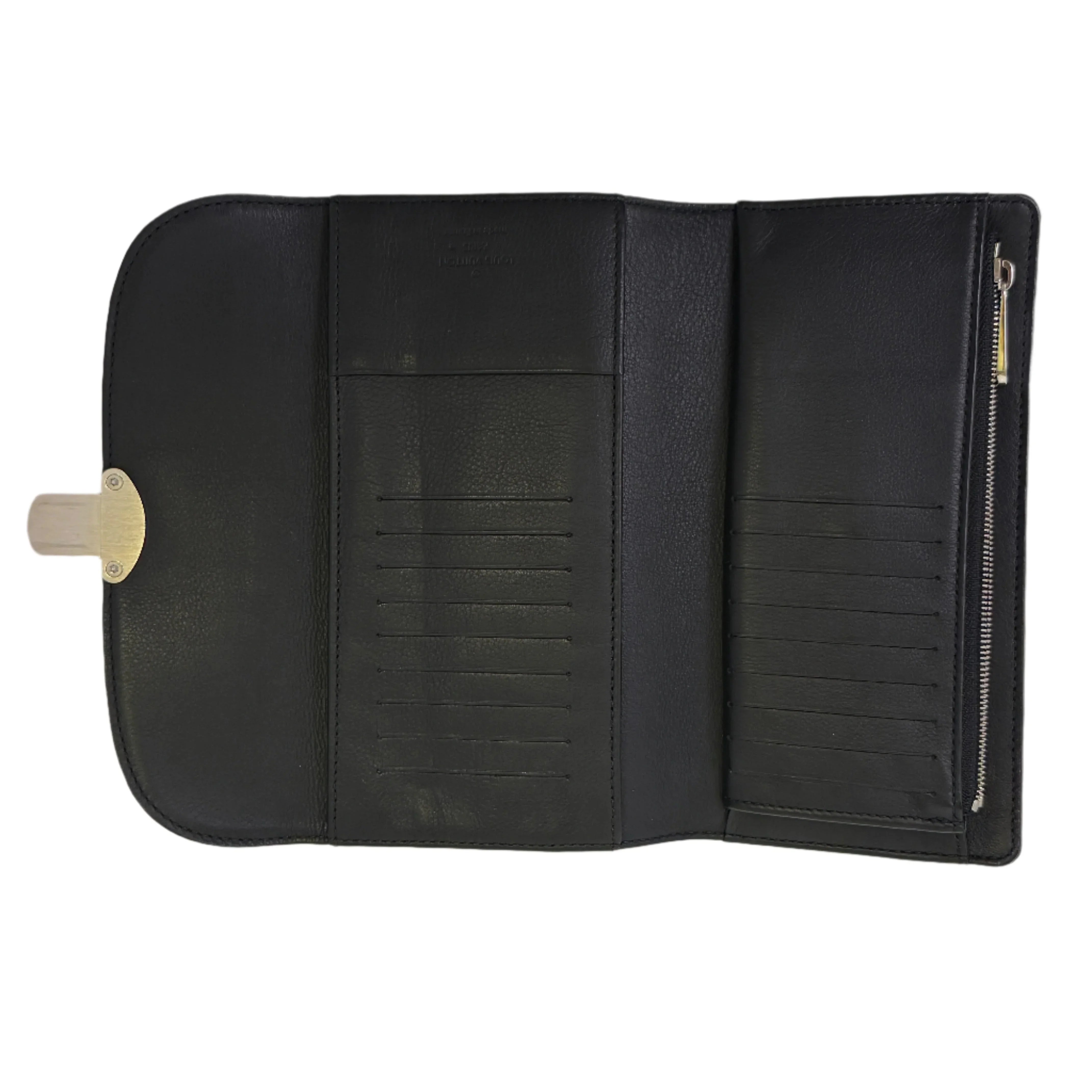 Louis Vuitton Mahina Amelia Long Wallet Black