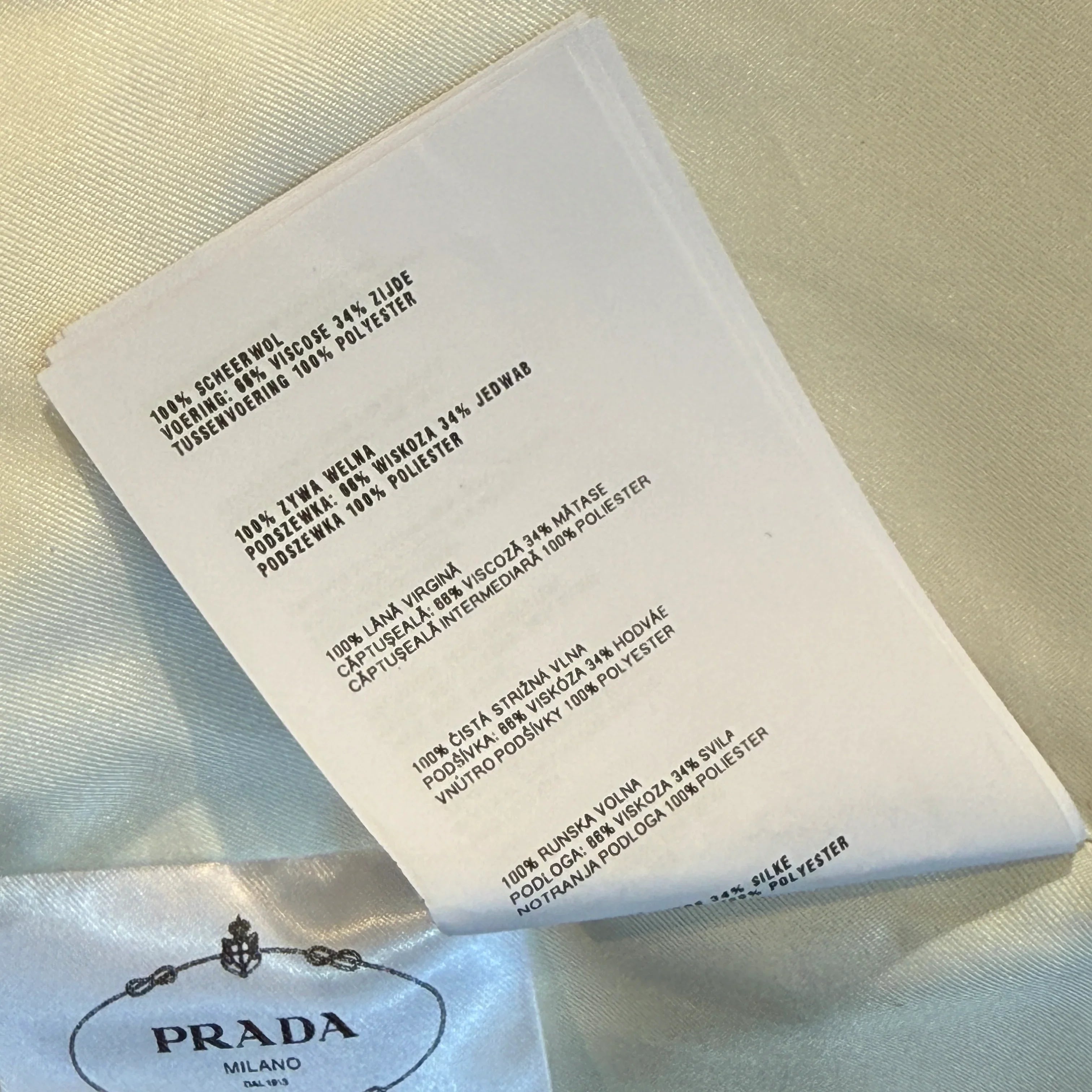 Prada Ivory Cropped Wool Jacket Off White sisze 40