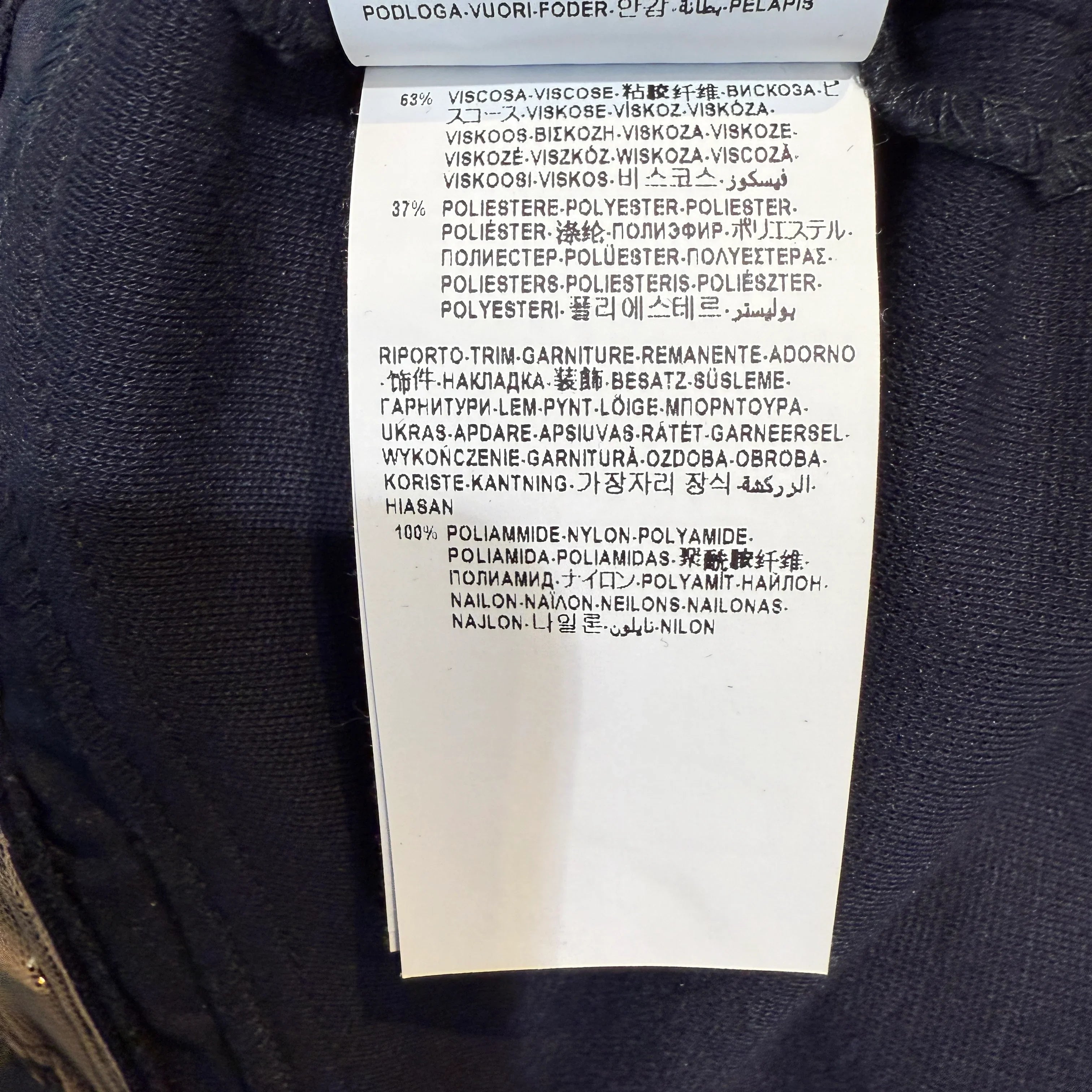 Versace Navy Long Sleeve Fitted Dress with Hardware Detail – Size 44 - Lost Designer