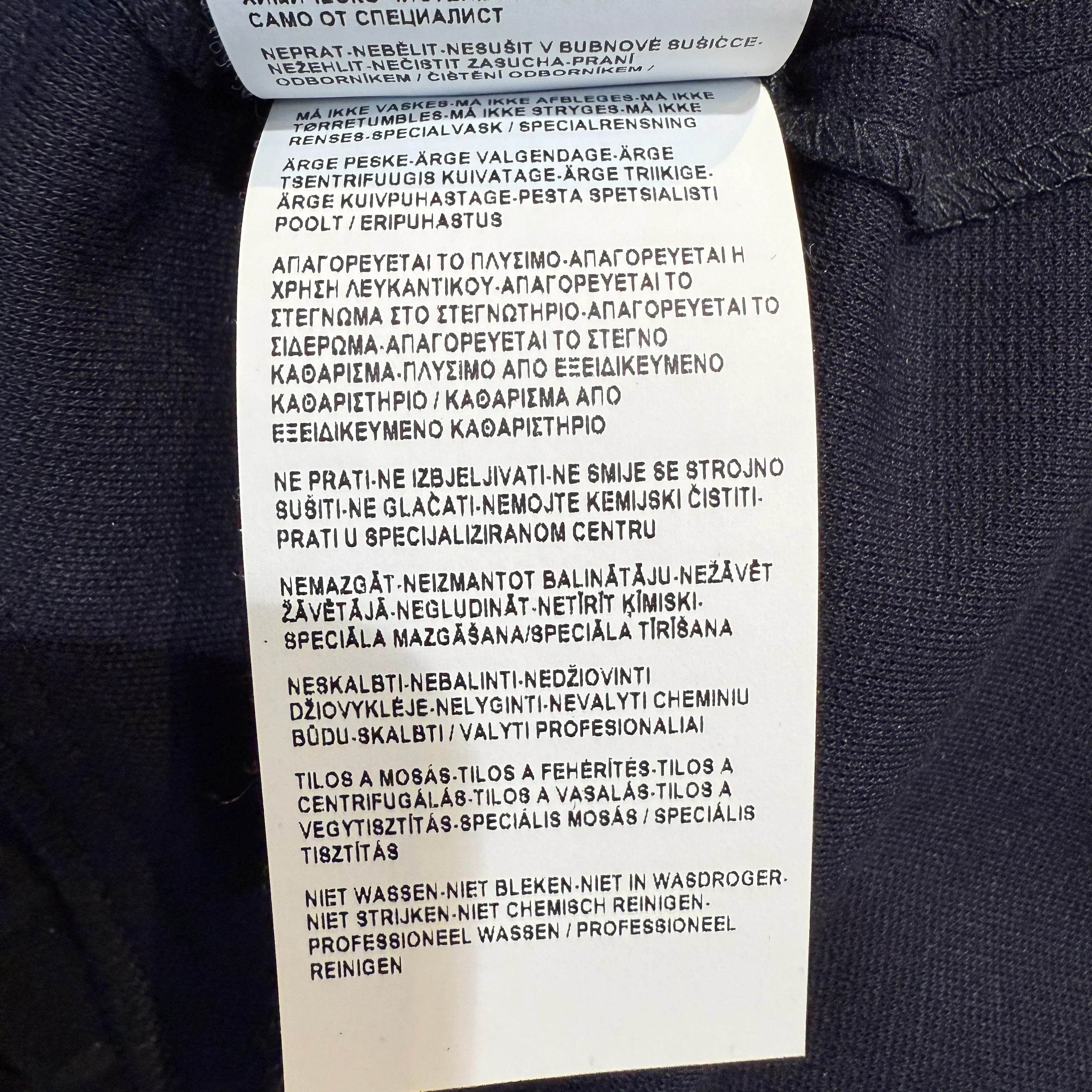 Versace Navy Long Sleeve Fitted Dress with Hardware Detail – Size 44 - Lost Designer