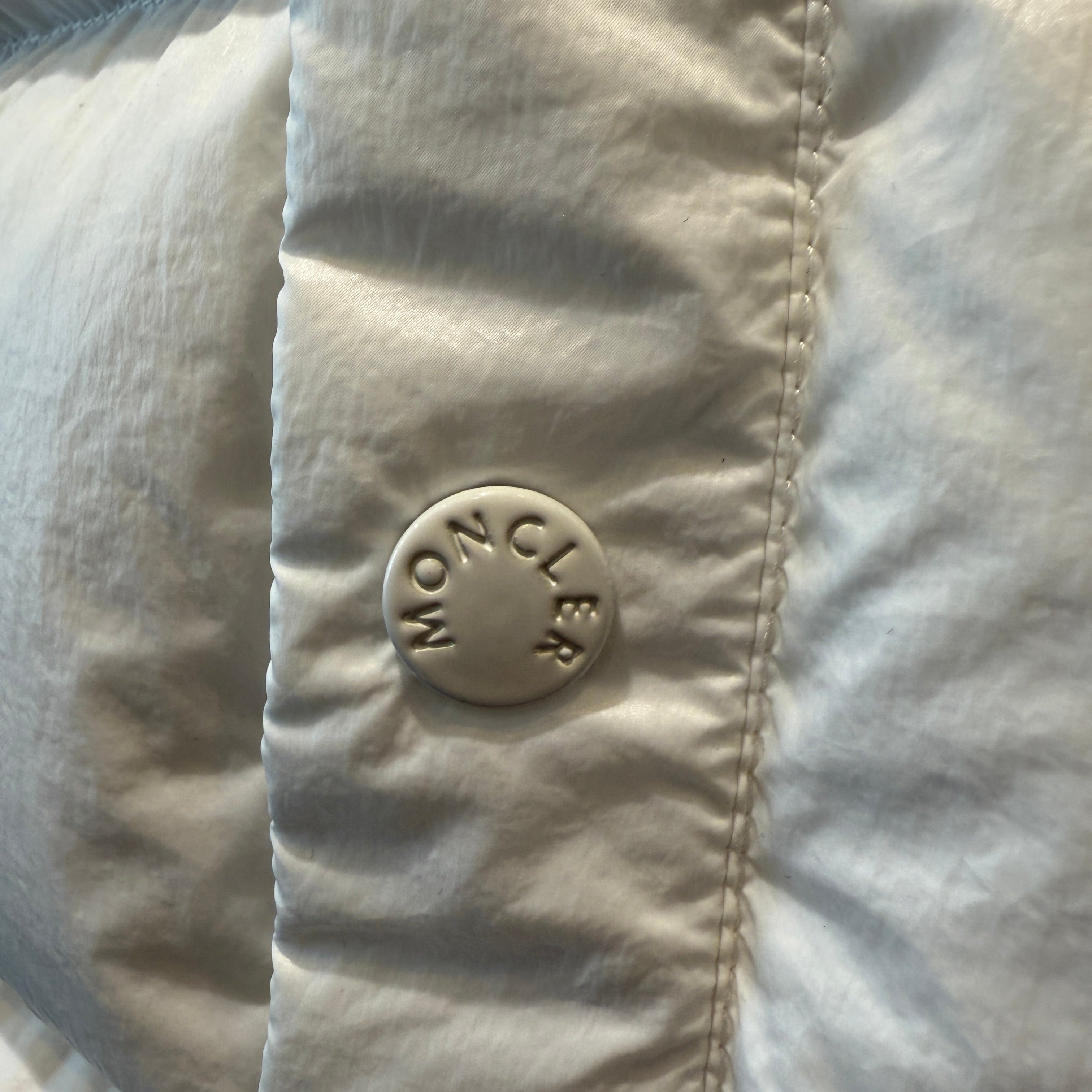 white Moncler Puffer Vest, 0