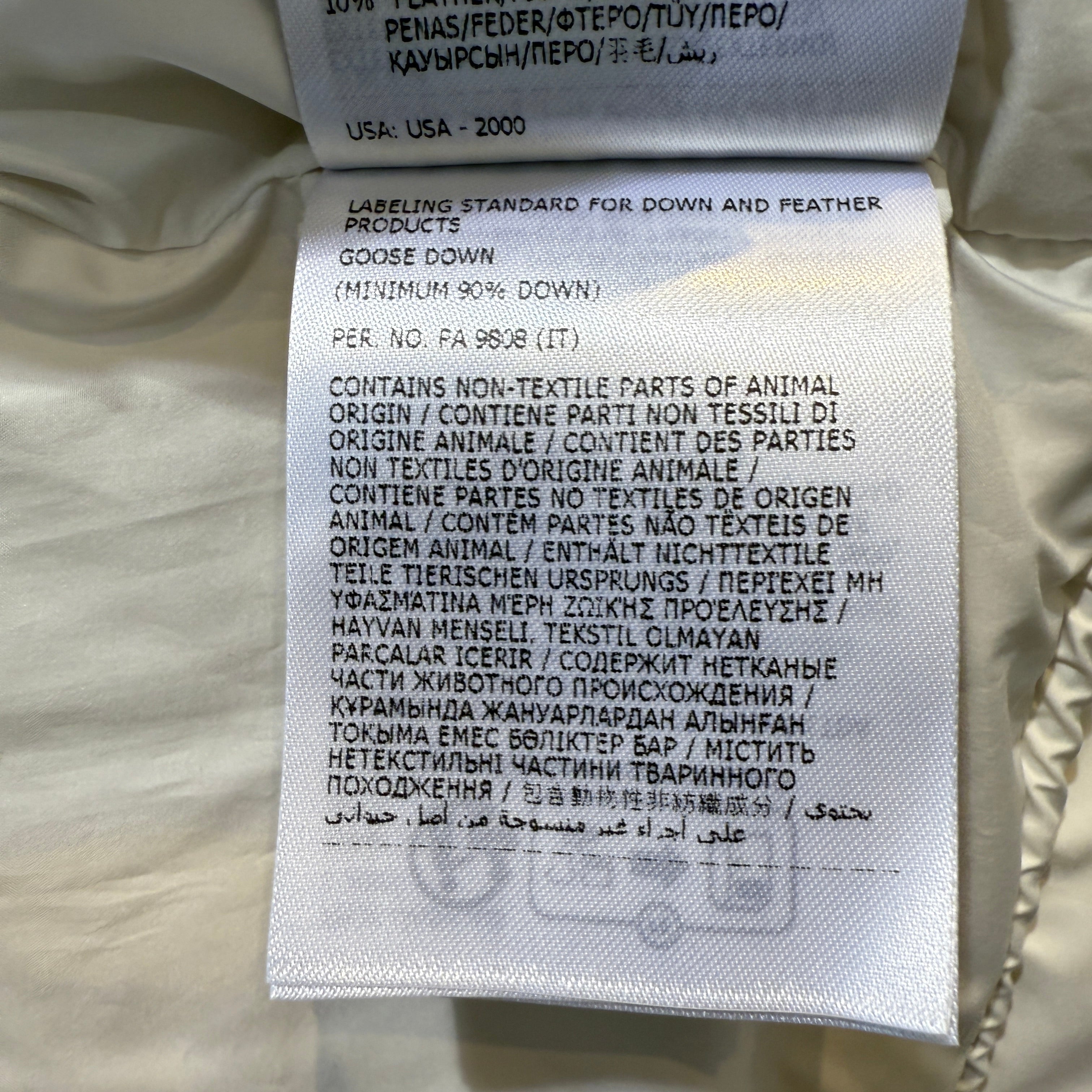white Moncler Puffer Vest, 0