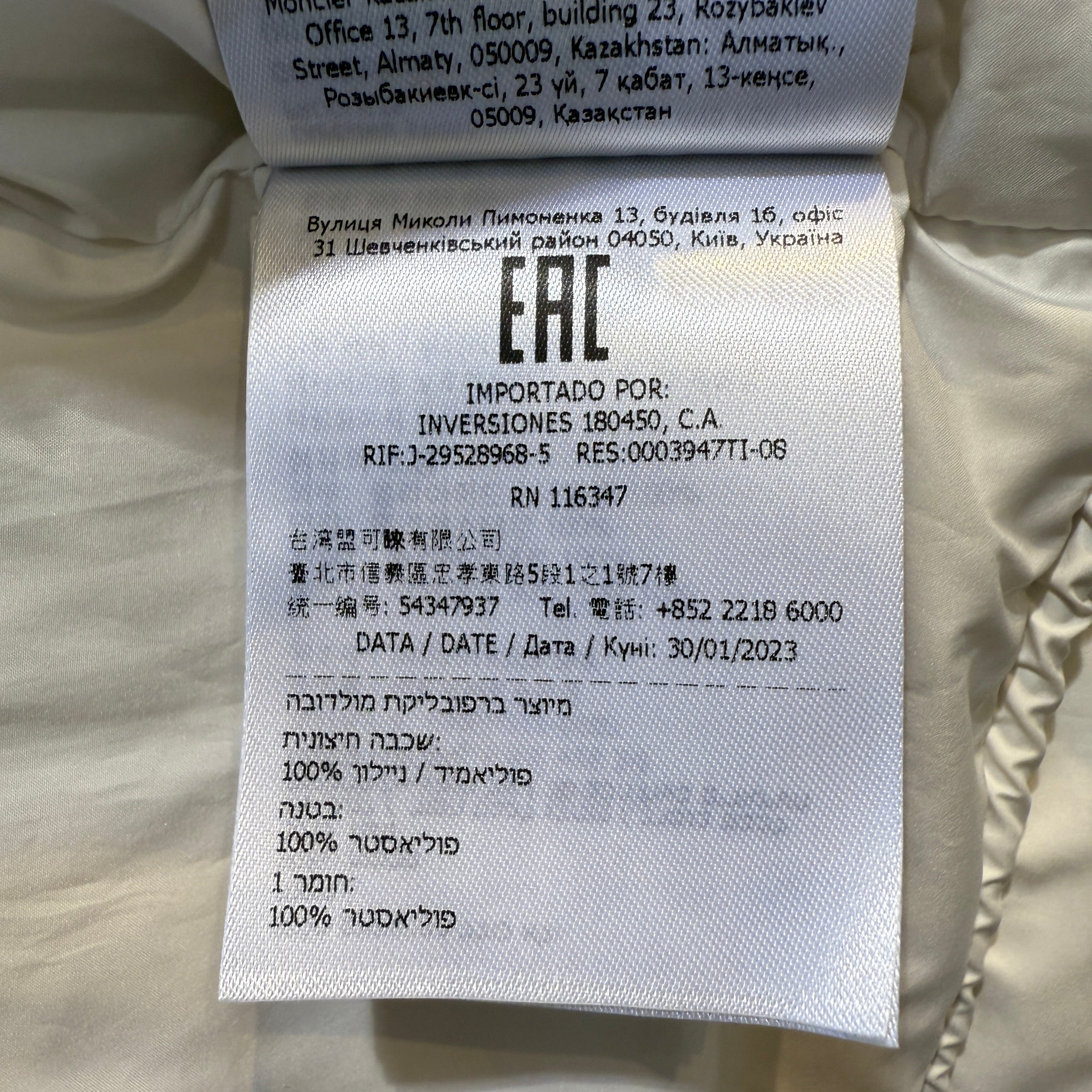 white Moncler Puffer Vest, 0
