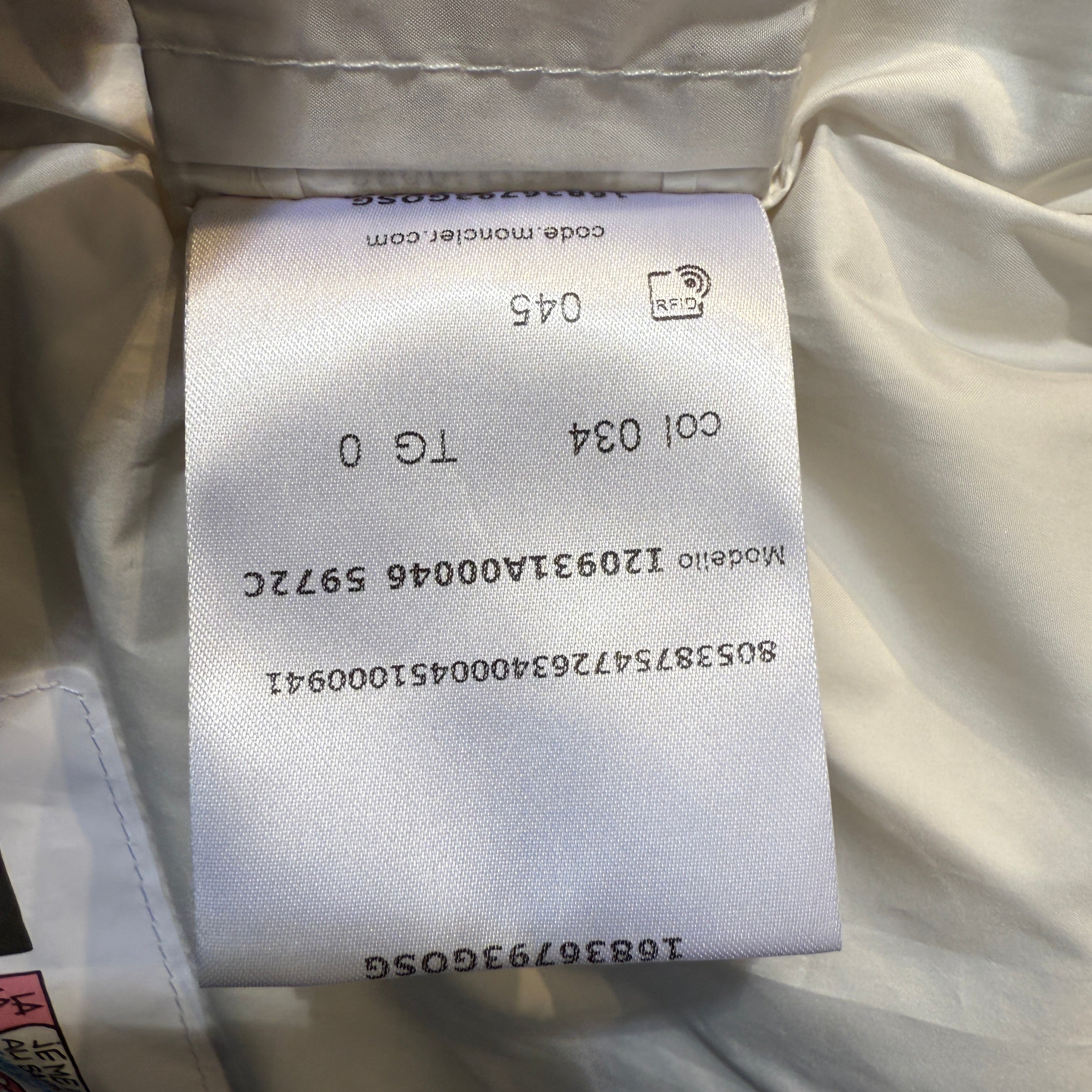 white Moncler Puffer Vest, 0