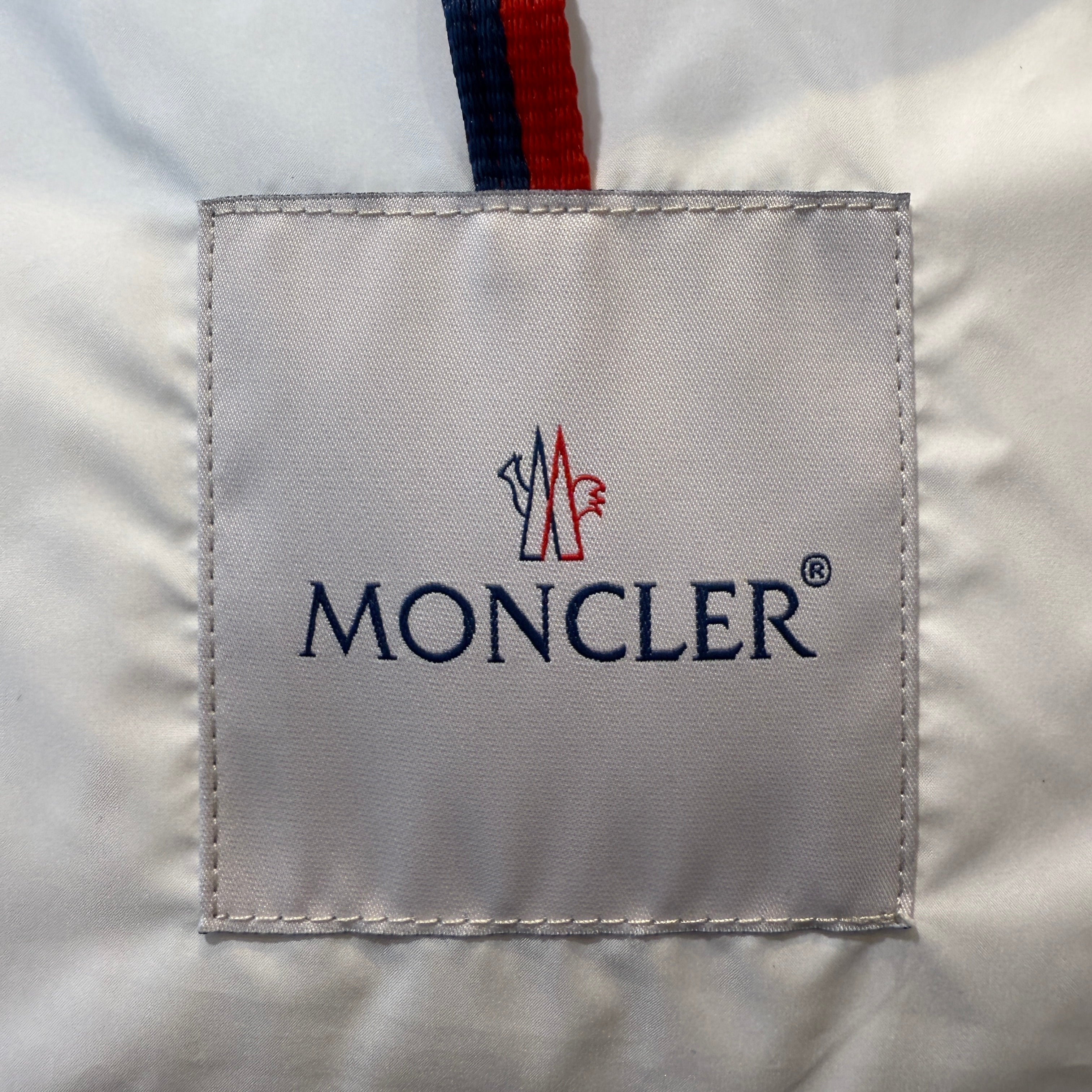 white Moncler Puffer Vest, 0