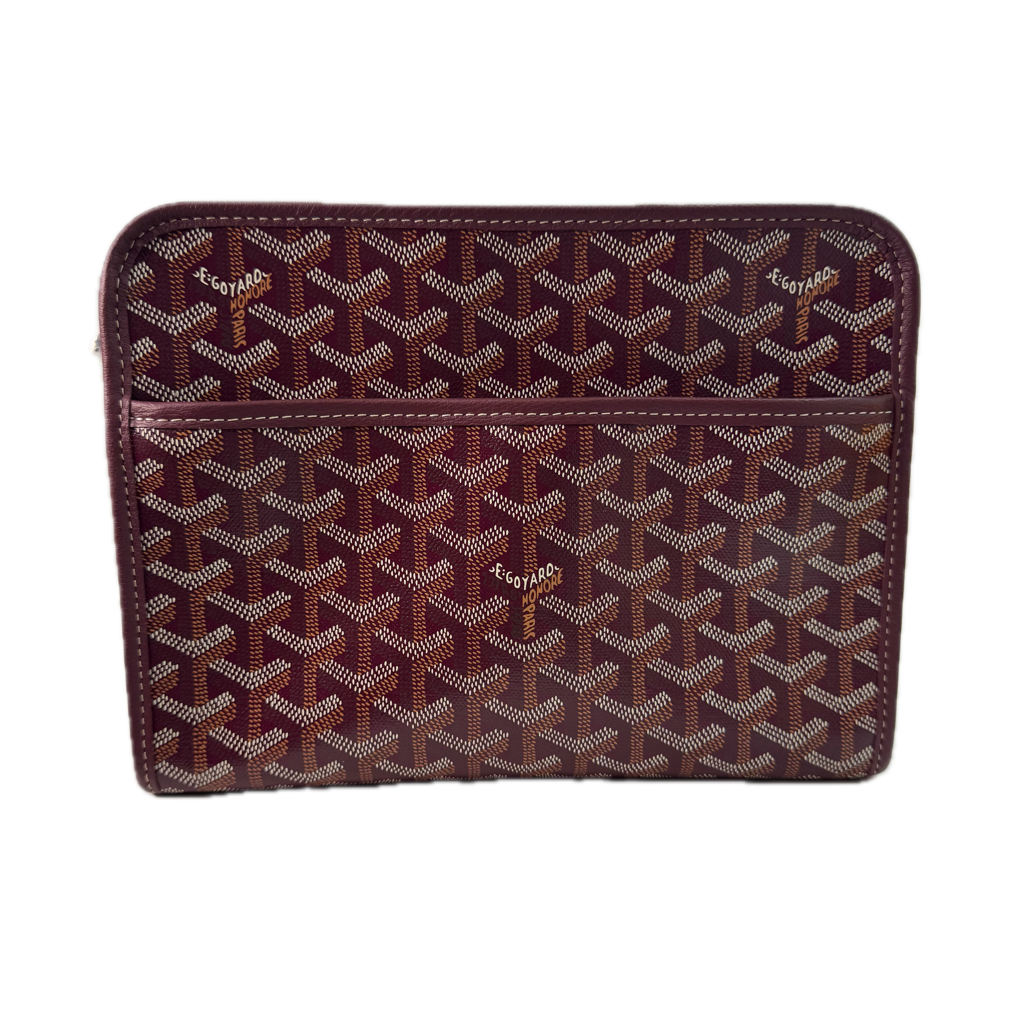 Goyard Burgundy Jouvence MM Toiletry Clutch Bag