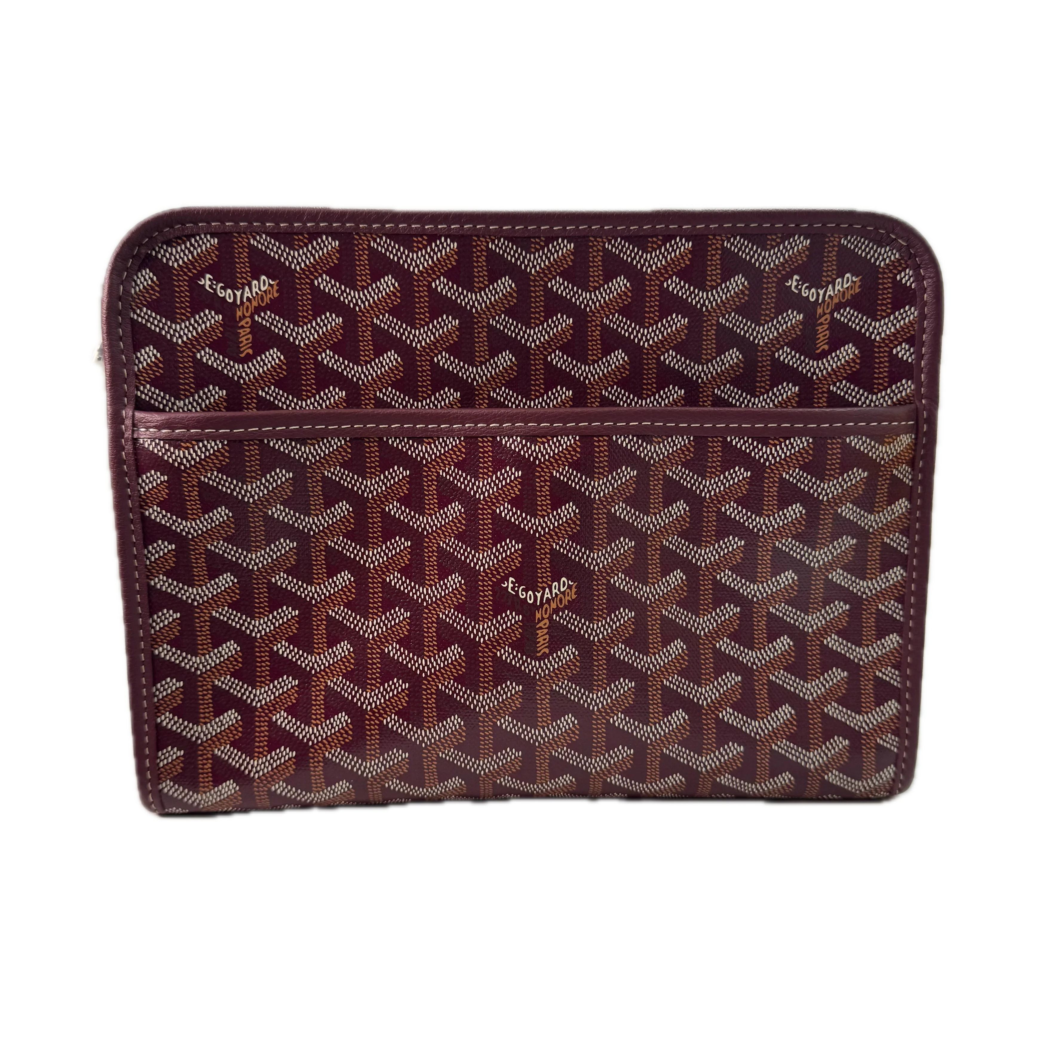 Goyard Burgundy Jouvence MM Toiletry Clutch Bag - Lost Designer