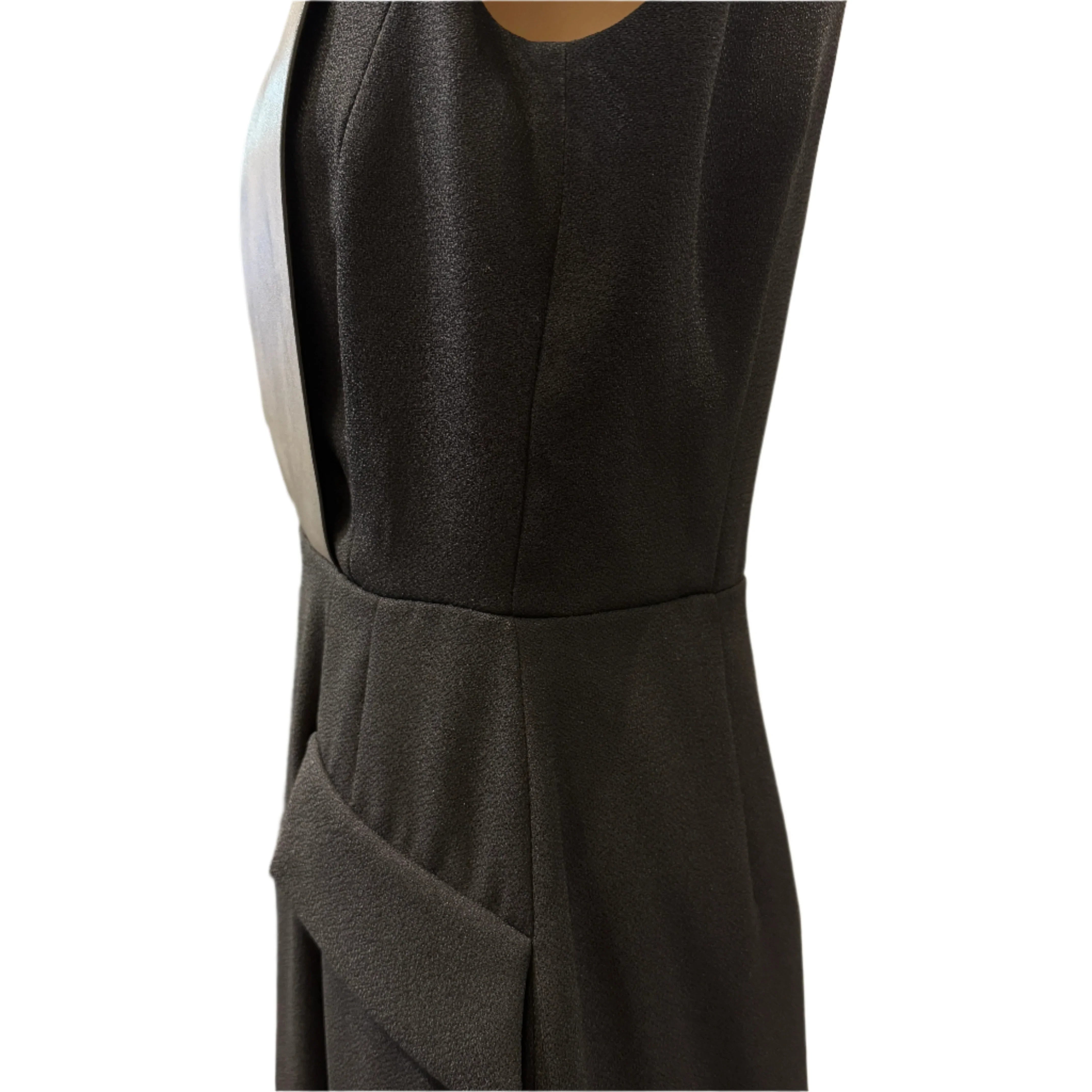 Gucci Elegent Short Dress Triacetate Leather Dress Black 40 - Lost Designer