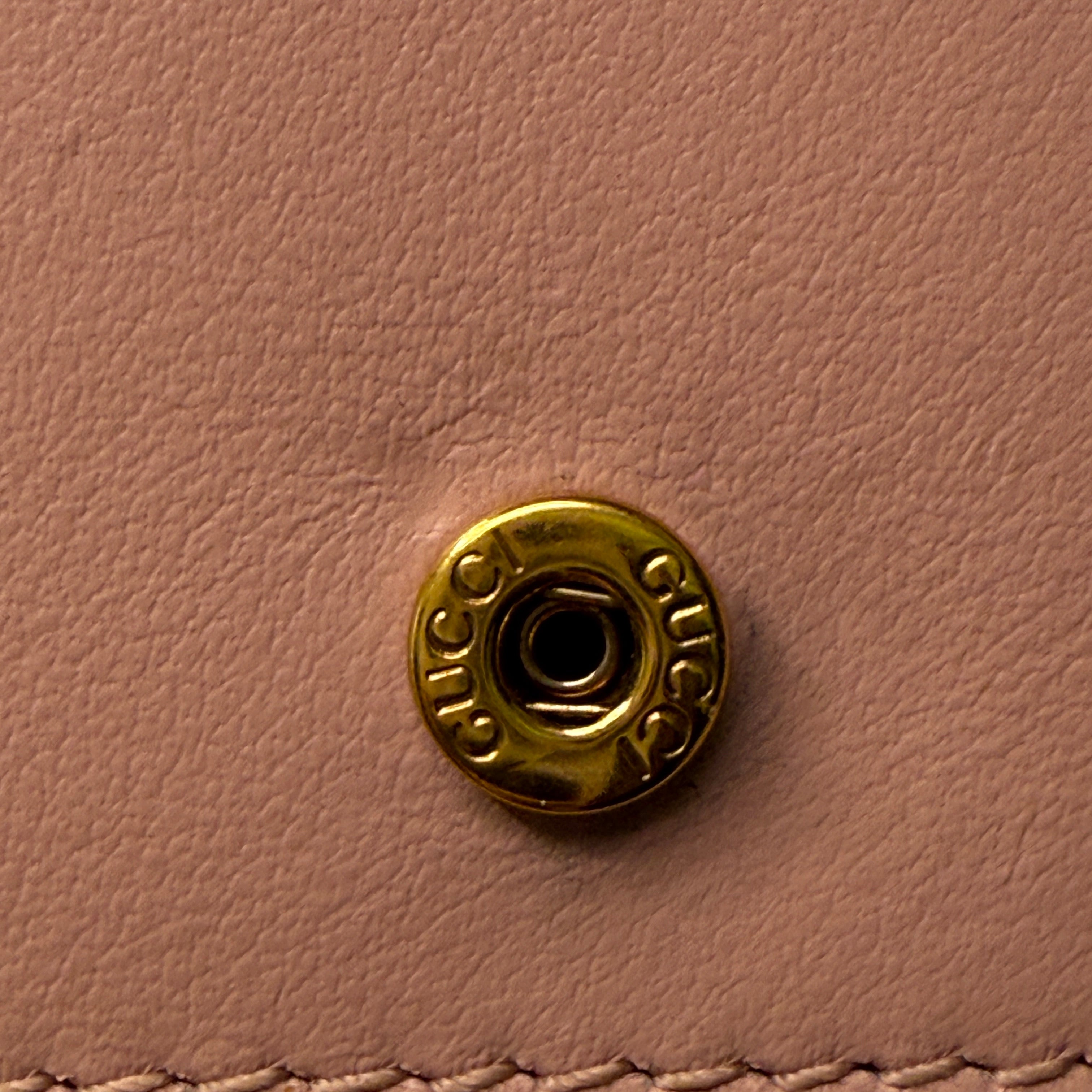 Gucci GG Small Marmont Wallet Leather Pink