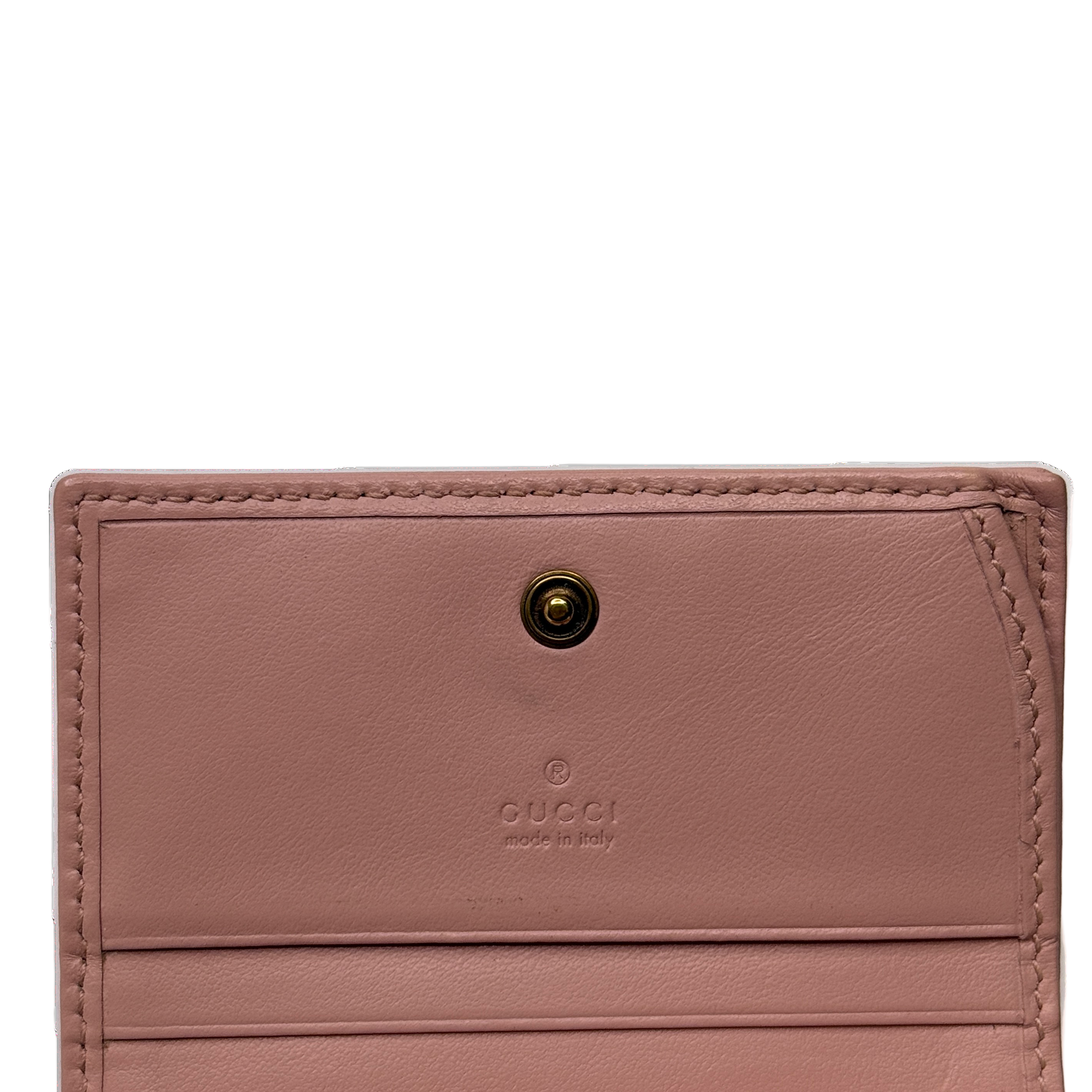 Gucci GG Small Marmont Wallet Leather Pink