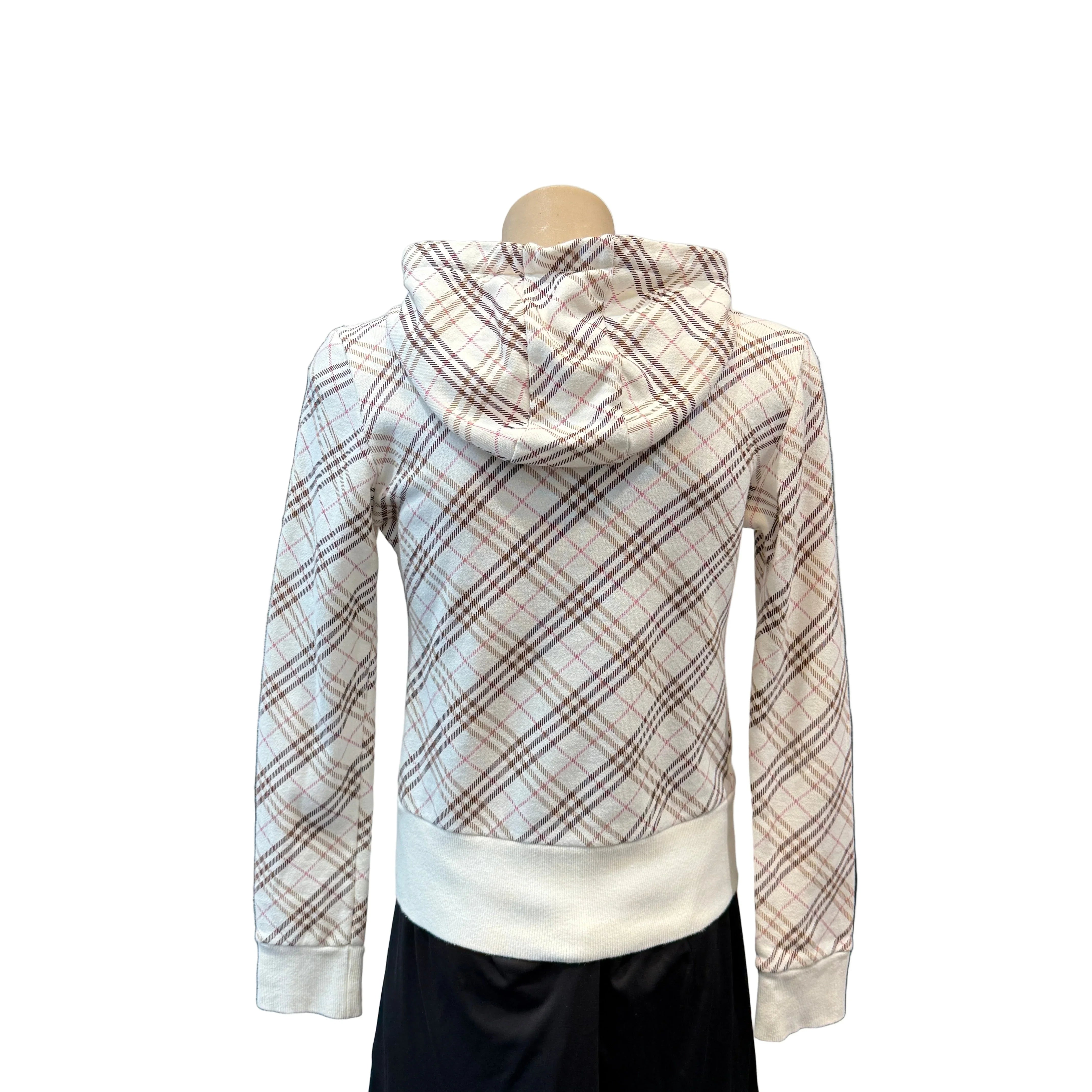 Burberry Blue Label Jacket Hoodie 38 White - Lost Designer