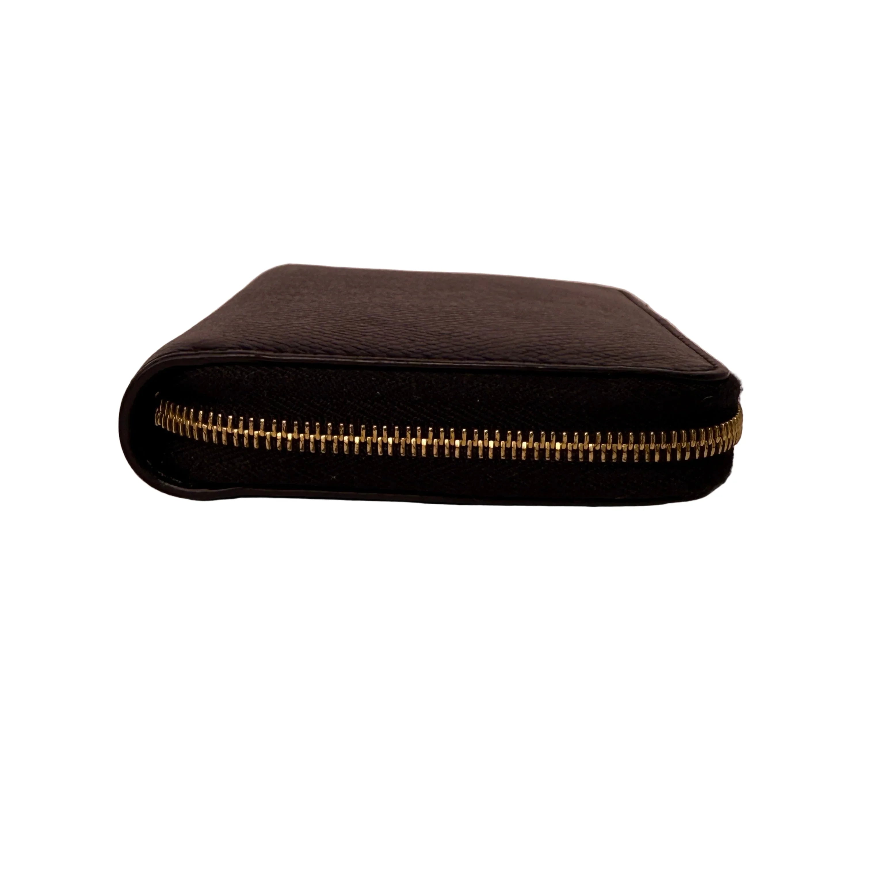 Celine Compact Leather Calfskin Wallet Black - Lost Designer