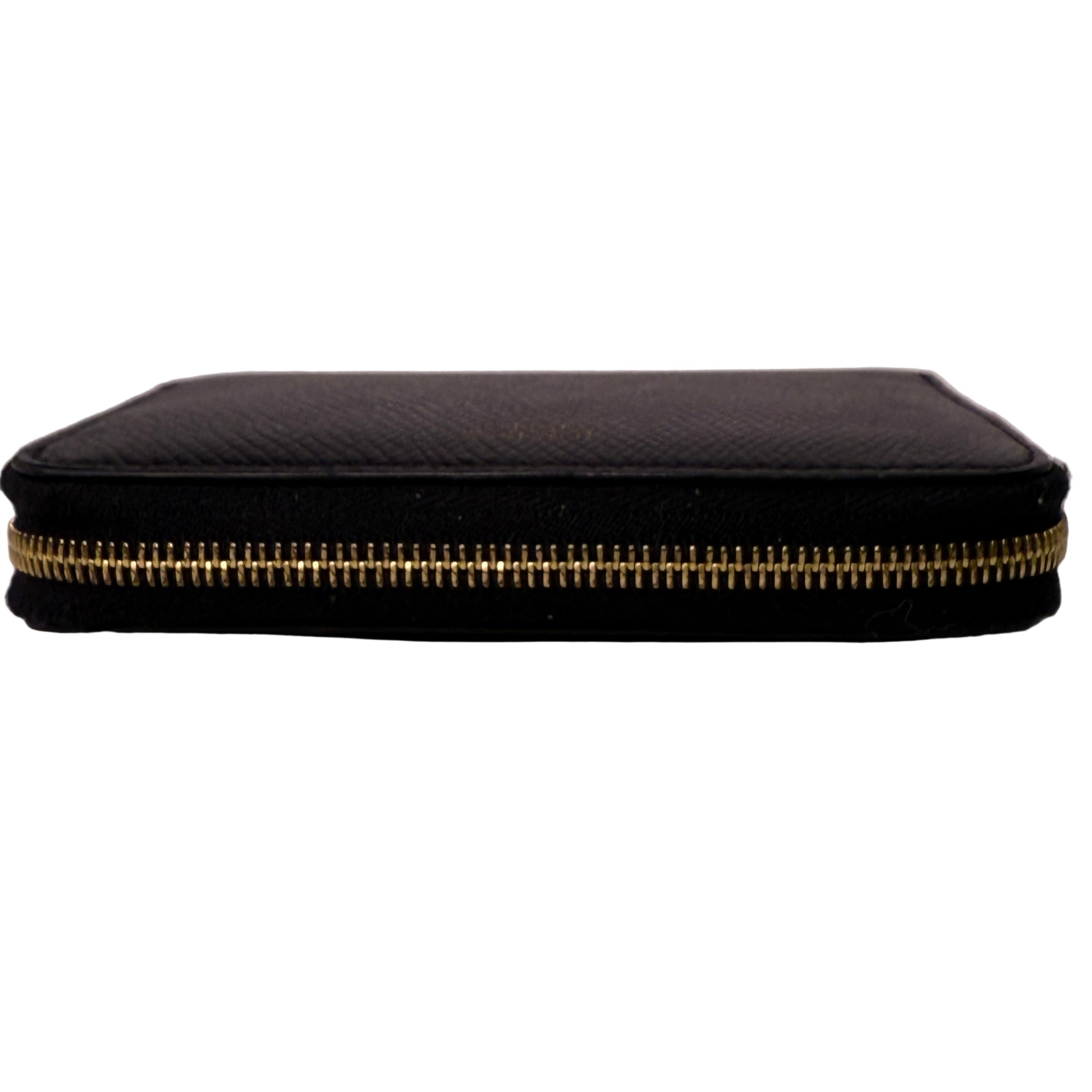 Celine Compact Leather Calfskin Wallet Black