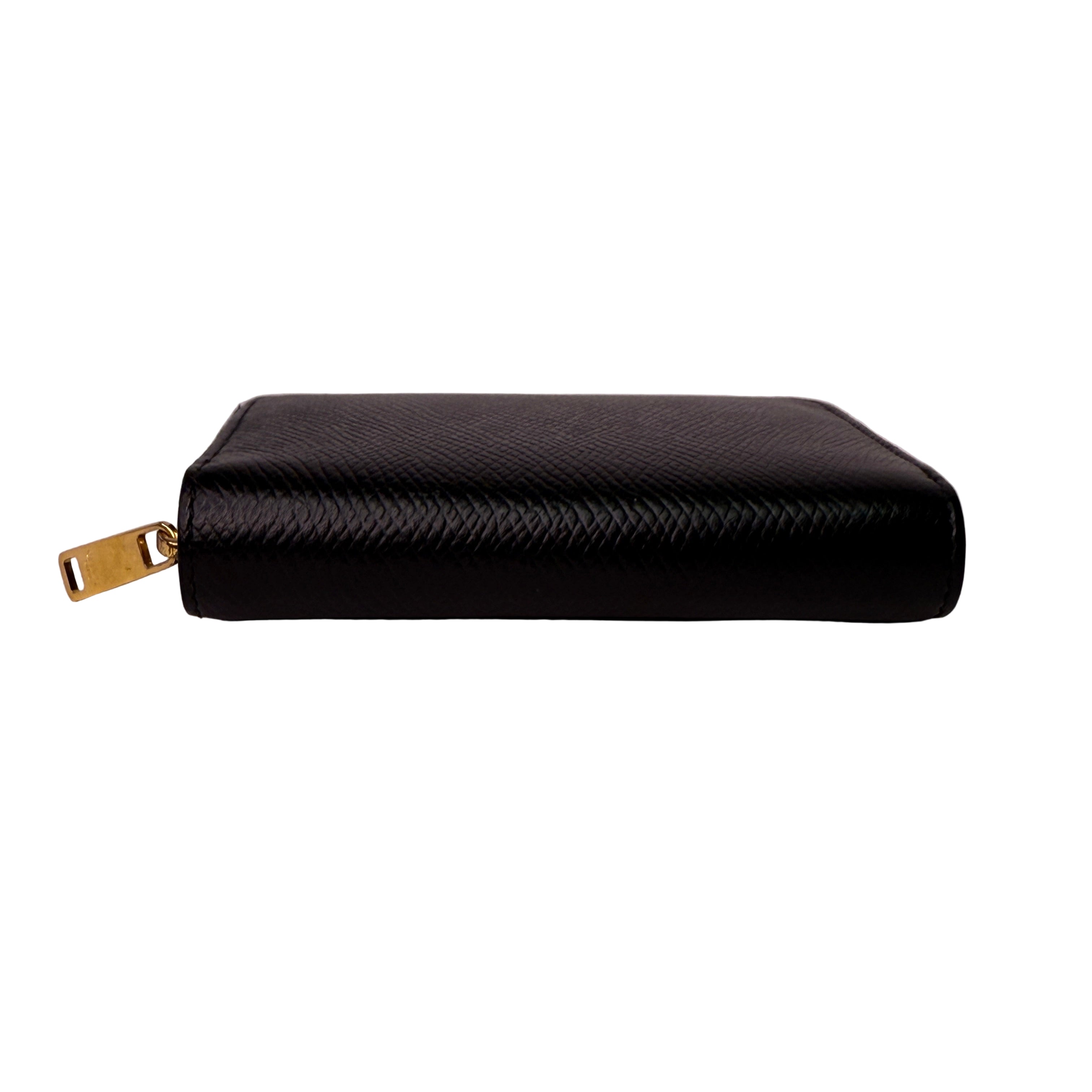 Celine Compact Leather Calfskin Wallet Black
