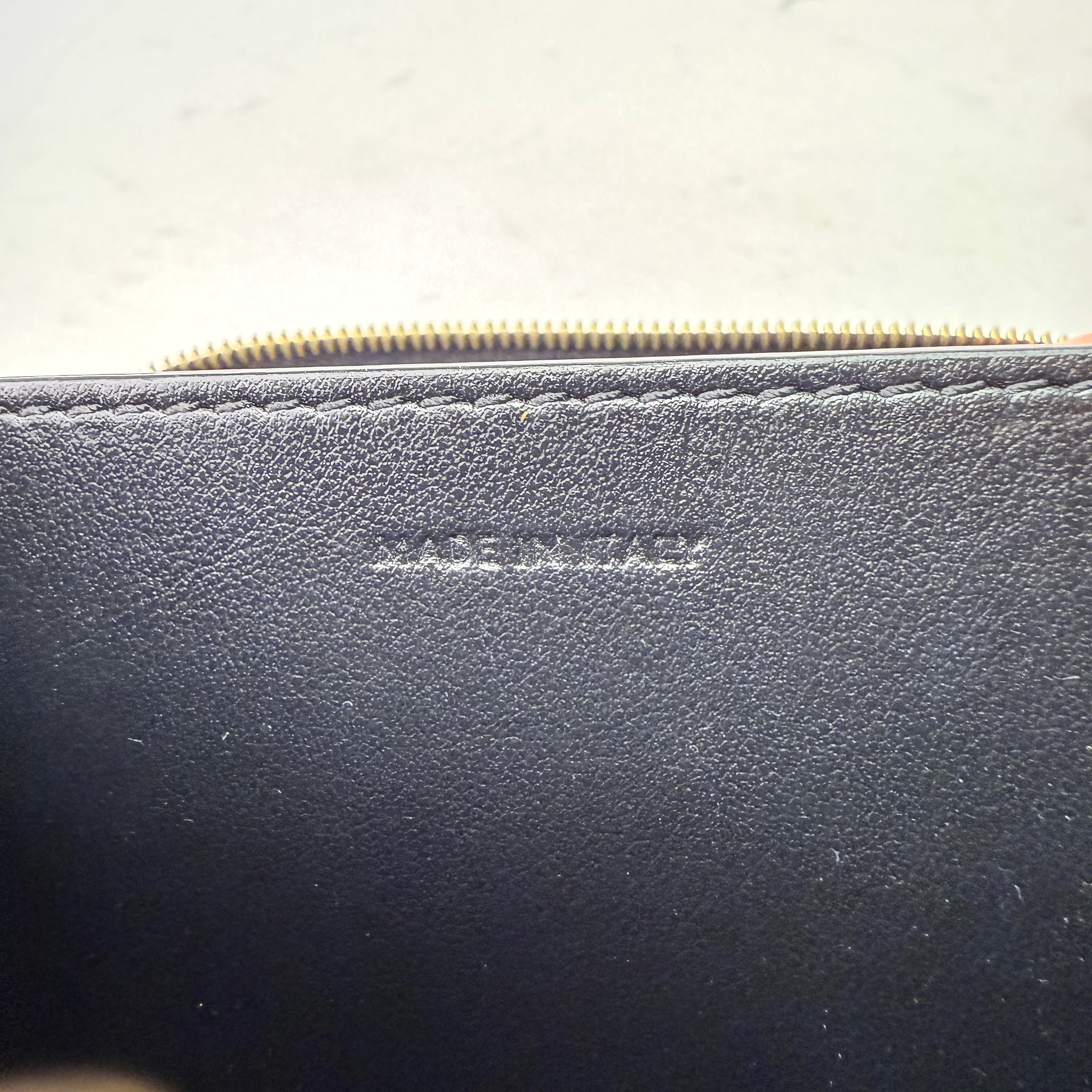 Celine Compact Leather Calfskin Wallet Black - Lost Designer