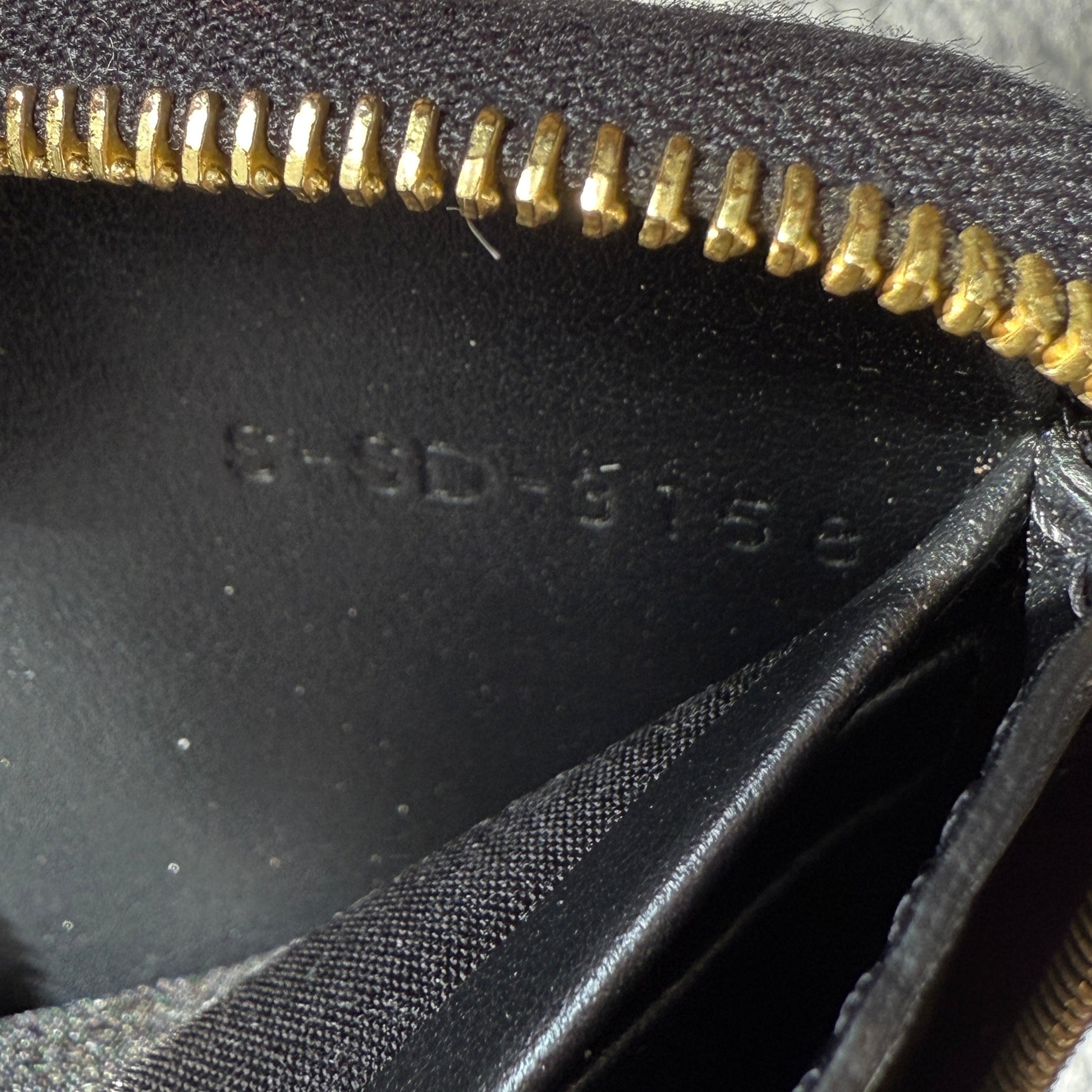 Celine Compact Leather Calfskin Wallet Black