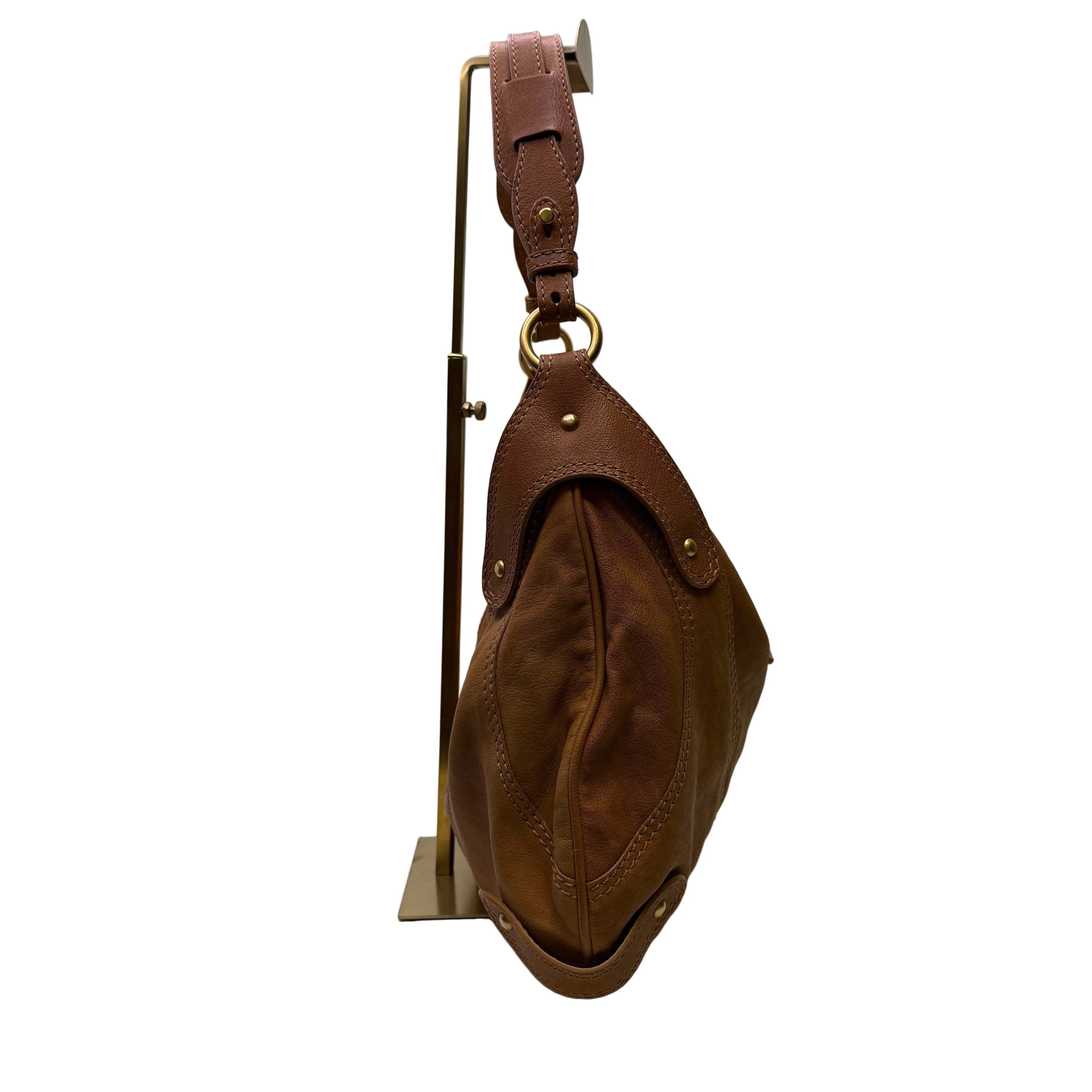 Valentino Shoulder Bag Leather Brown - Lost Designer