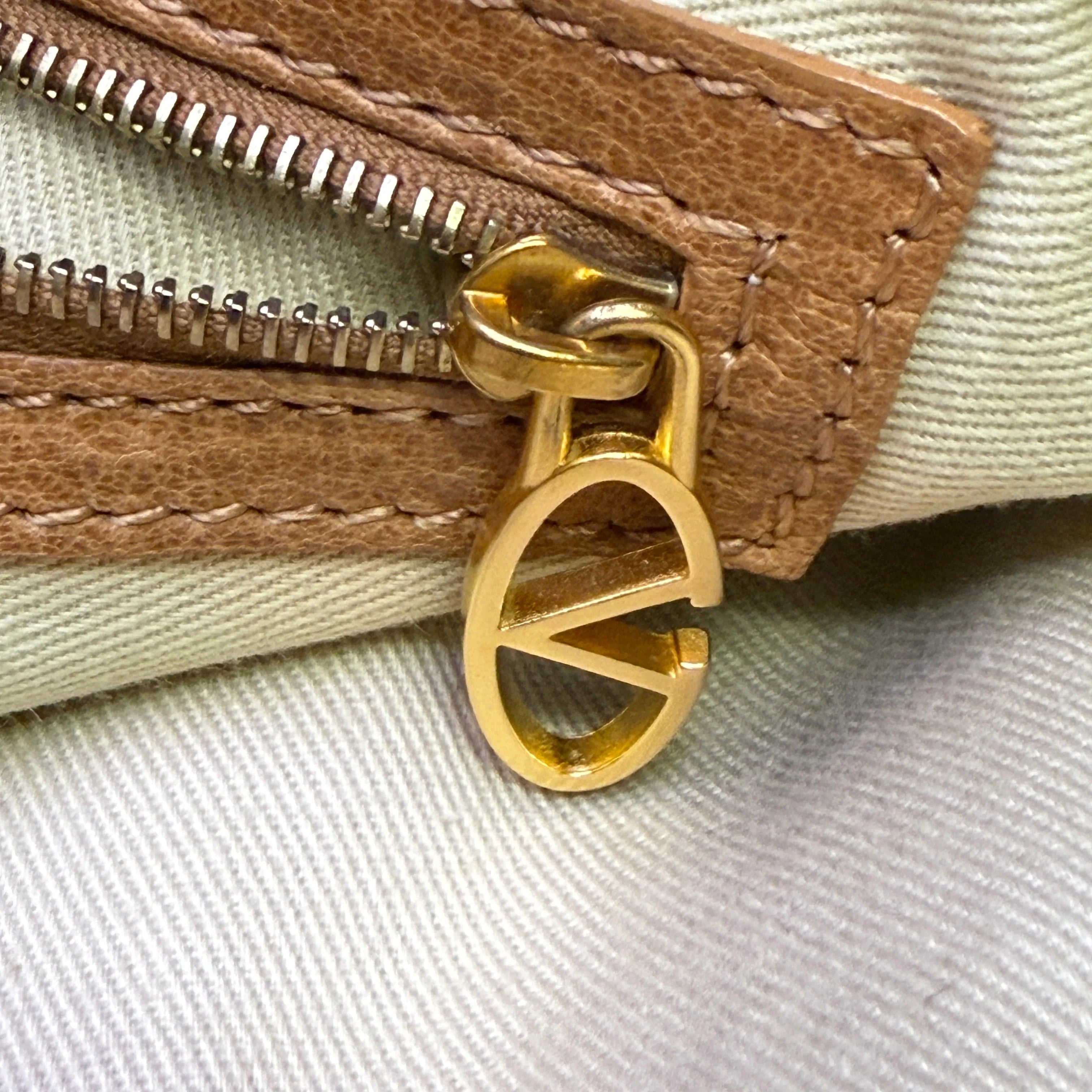 Valentino Shoulder Bag Leather Brown - Lost Designer