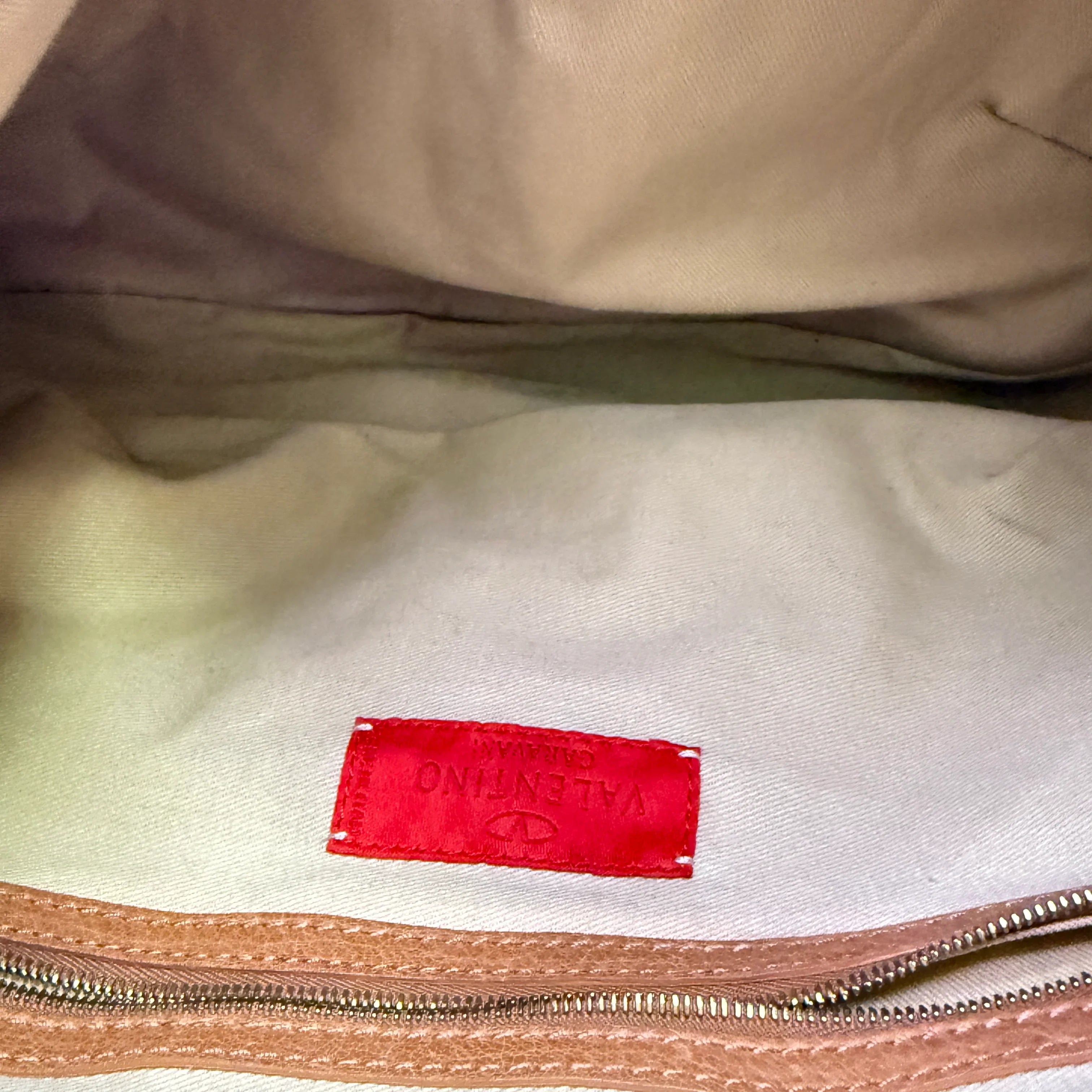 Valentino Shoulder Bag Leather Brown - Lost Designer