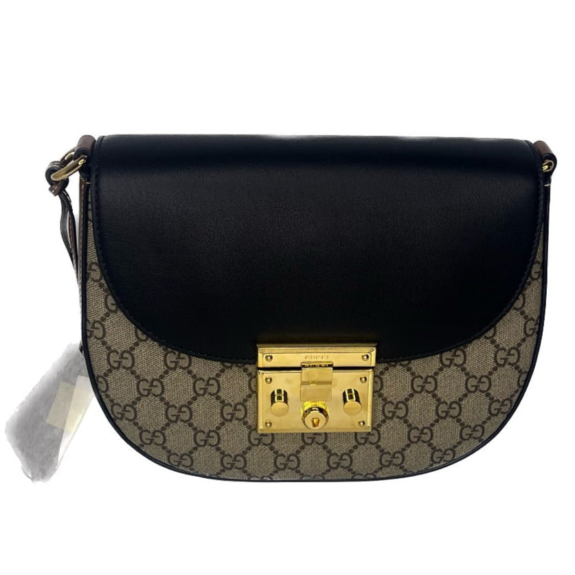 Gucci Padlock Medium GG Supreme Saddle Messenger Bag