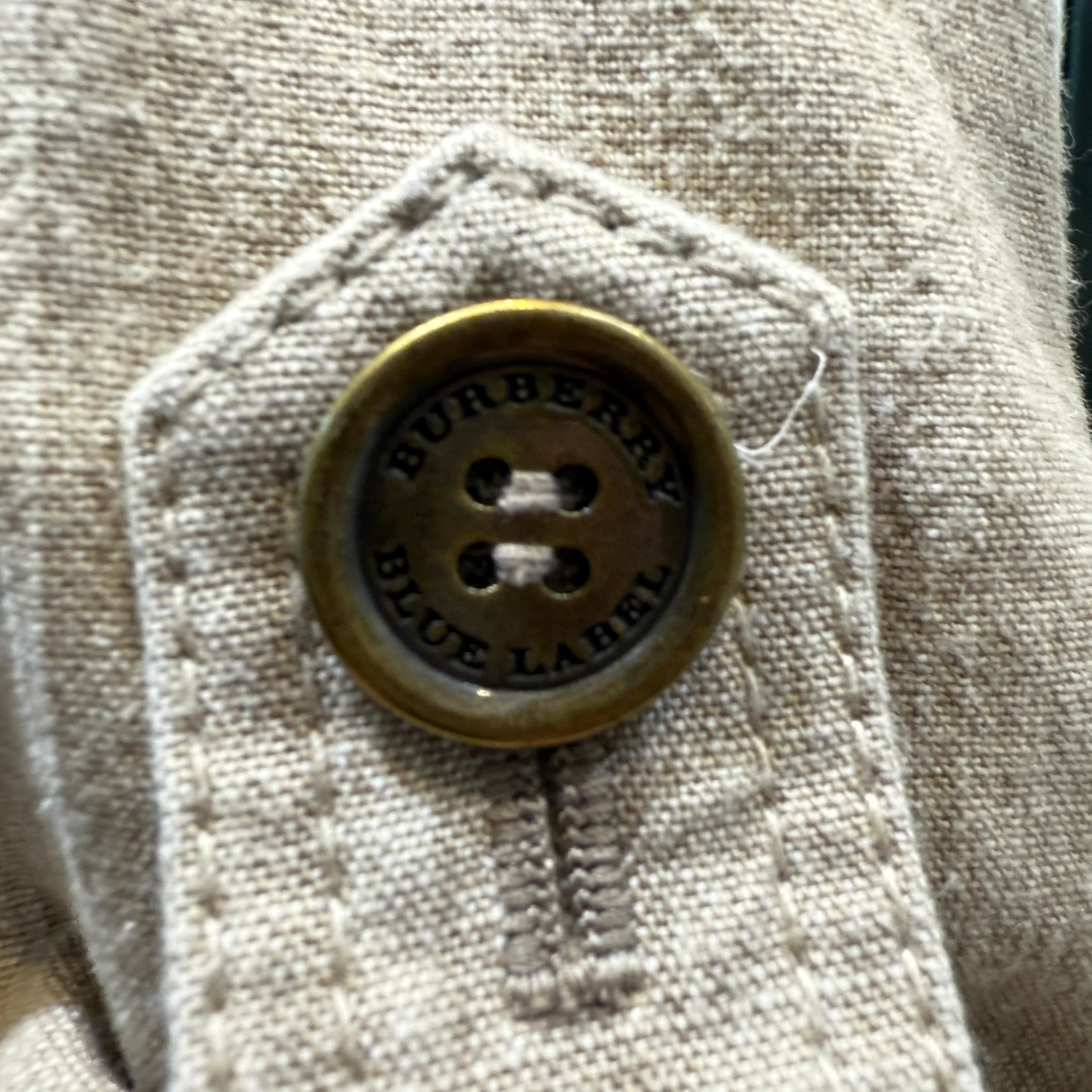 Burberry London Blue Label Jumpsuit Beige 36 - Lost Designer