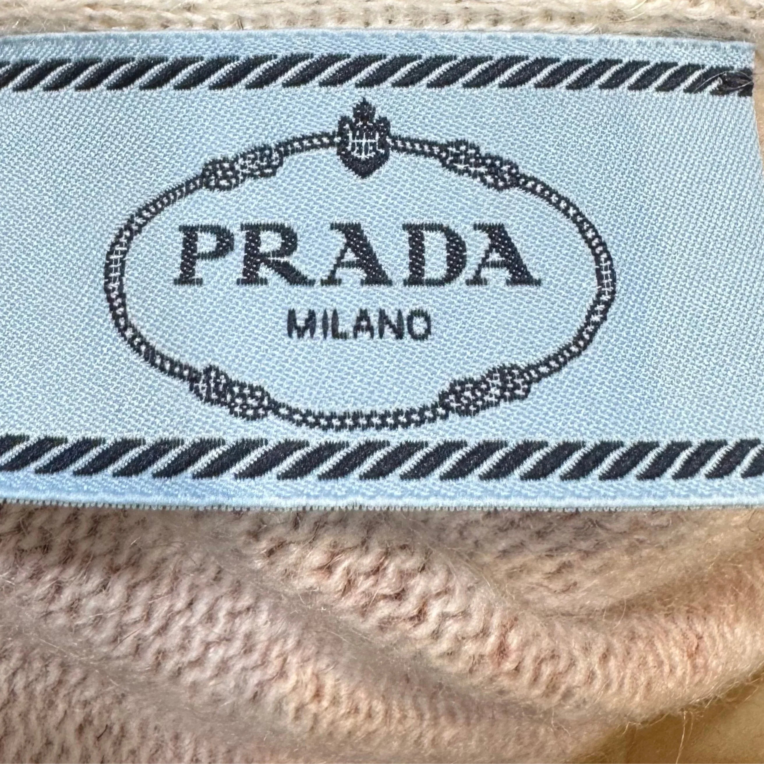 Prada Painted Seaside Landscape Knit Sweater