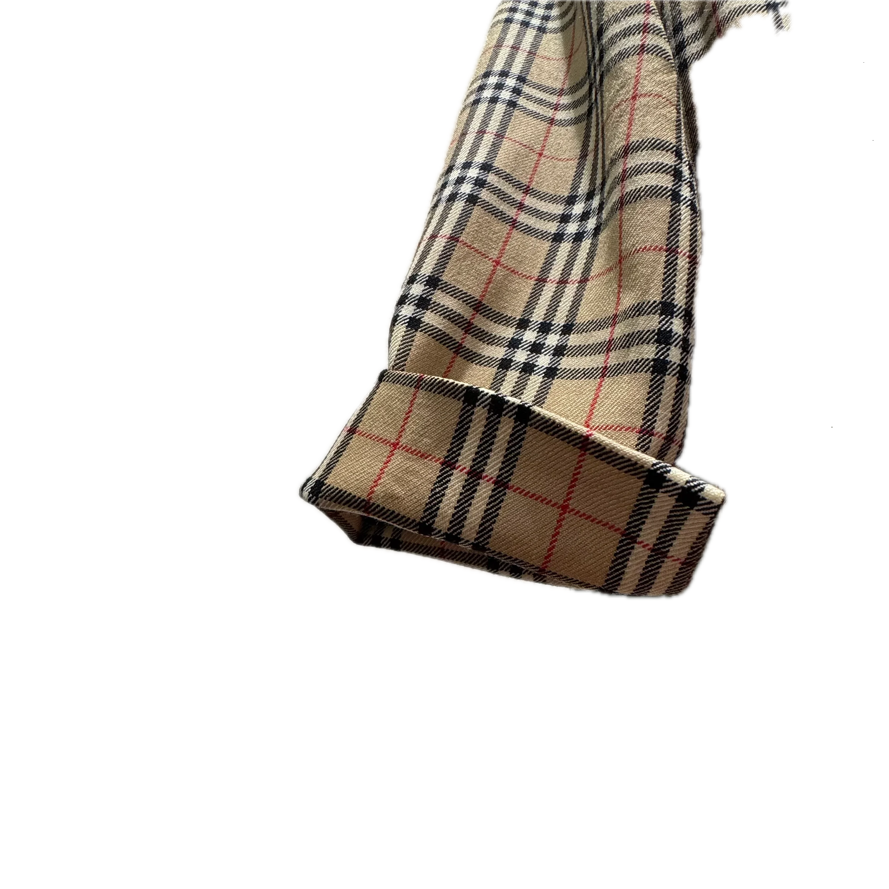 Burberry Check Short sleeve dress Beige size 38